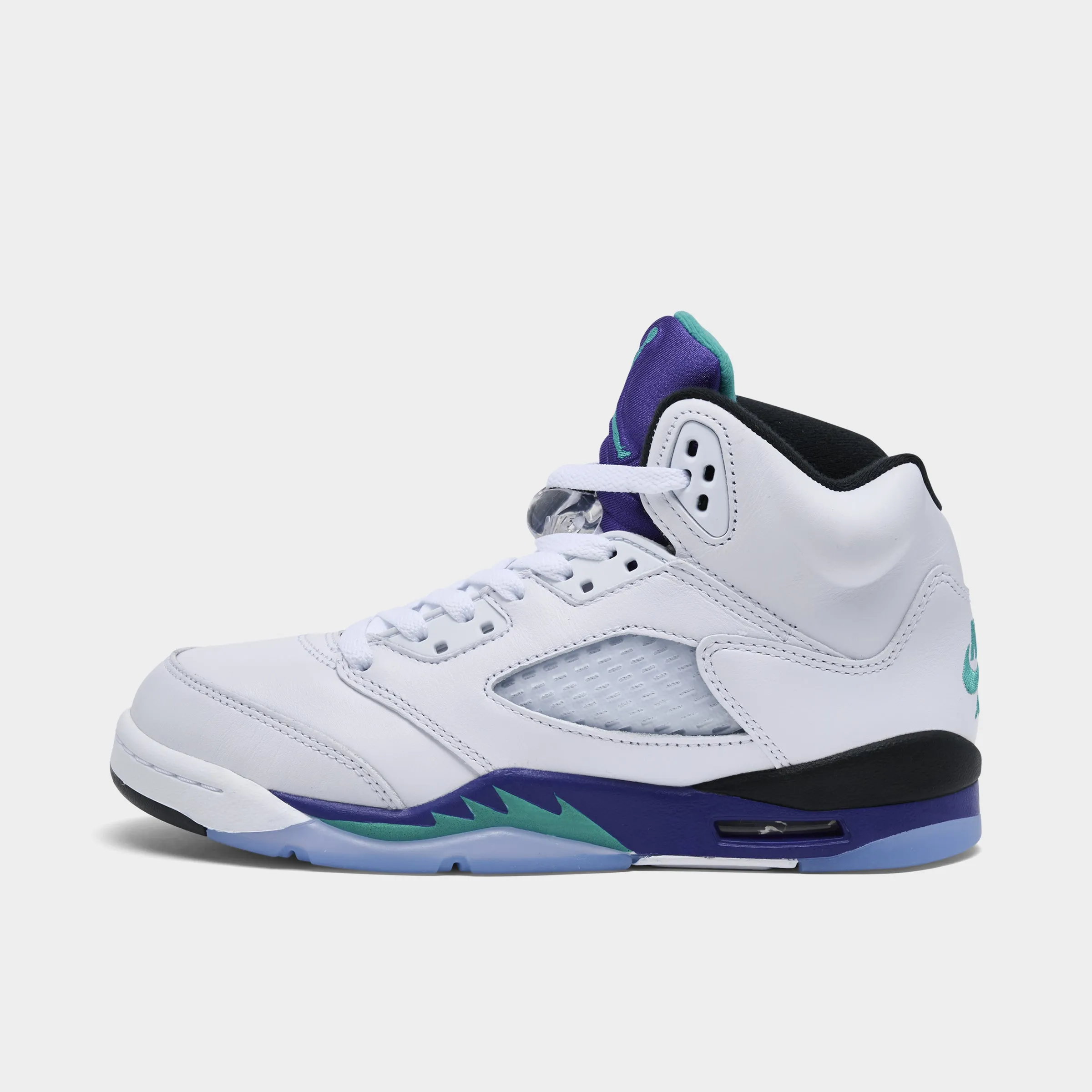 Flexible Material Jordan 5 Retro OG GS White / New Emerald - Grape Ice