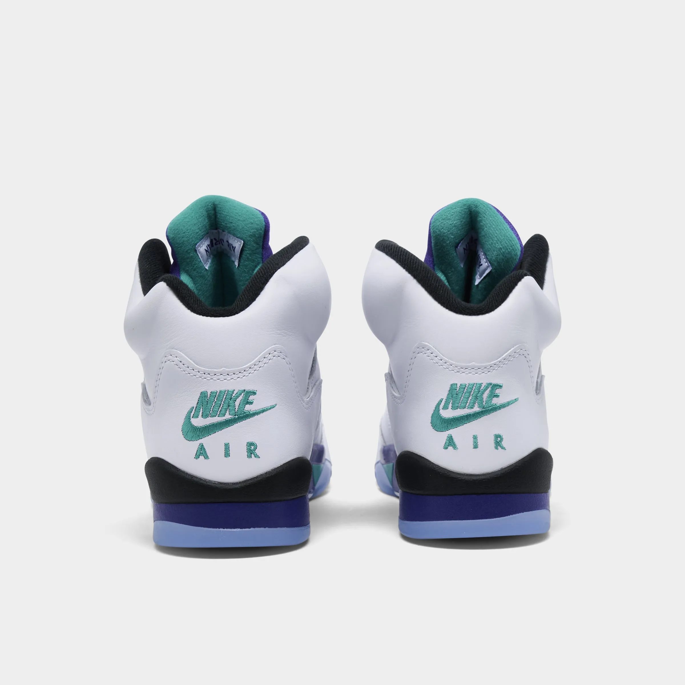 Indoor Outdoor Jordan 5 Retro OG GS White / New Emerald - Grape Ice
