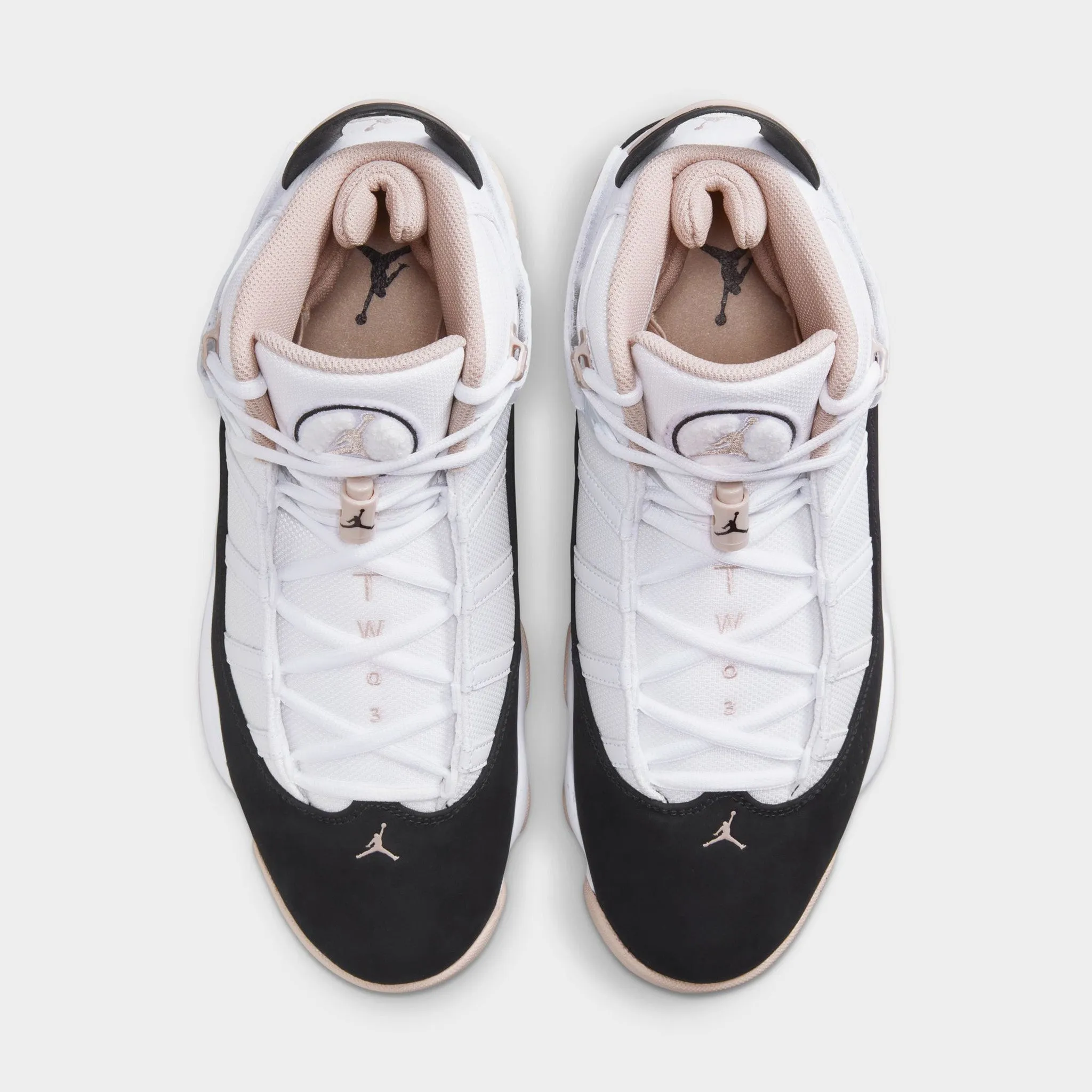 Tear Resistant Pressure Dispersing Nodes Jordan 6 Rings White / Black - Fossil Stone