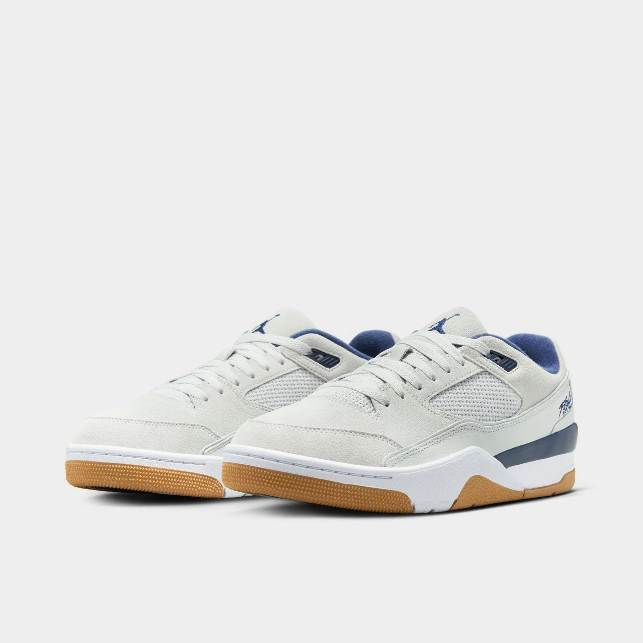Quick Break Move Balanced Drop Cushioning Jordan Flight Court Neutral Grey / Midnight Navy - White