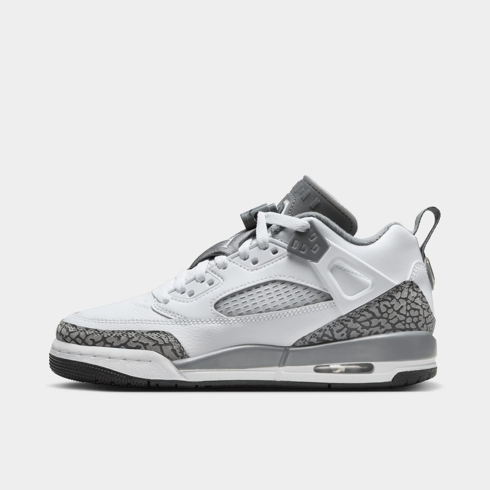Jordan Spizike Low GS White / Cool Grey - Anthracite Reinforced Lace Loops