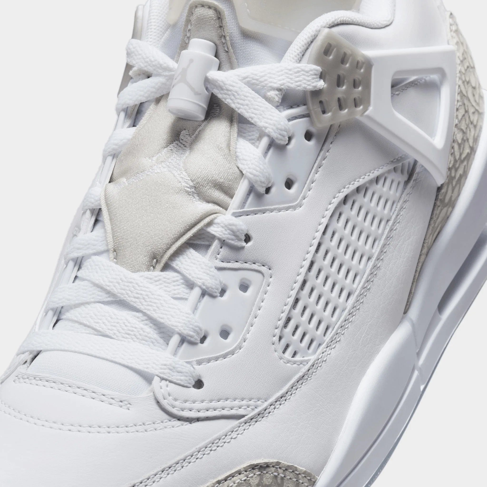 Speed Driven Sole Jordan Spizike Low White / Neutral Grey - Metallic Silver