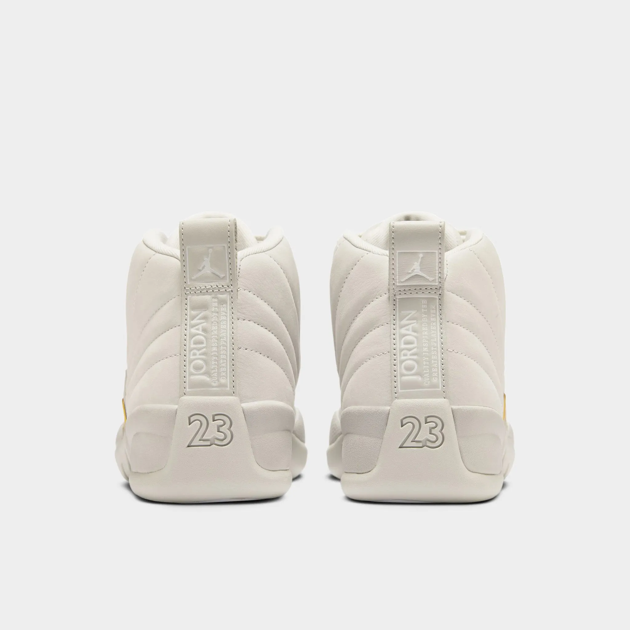 High Traction Outsole Jordan Women's 12 Retro Phantom / Metallic Gold - White