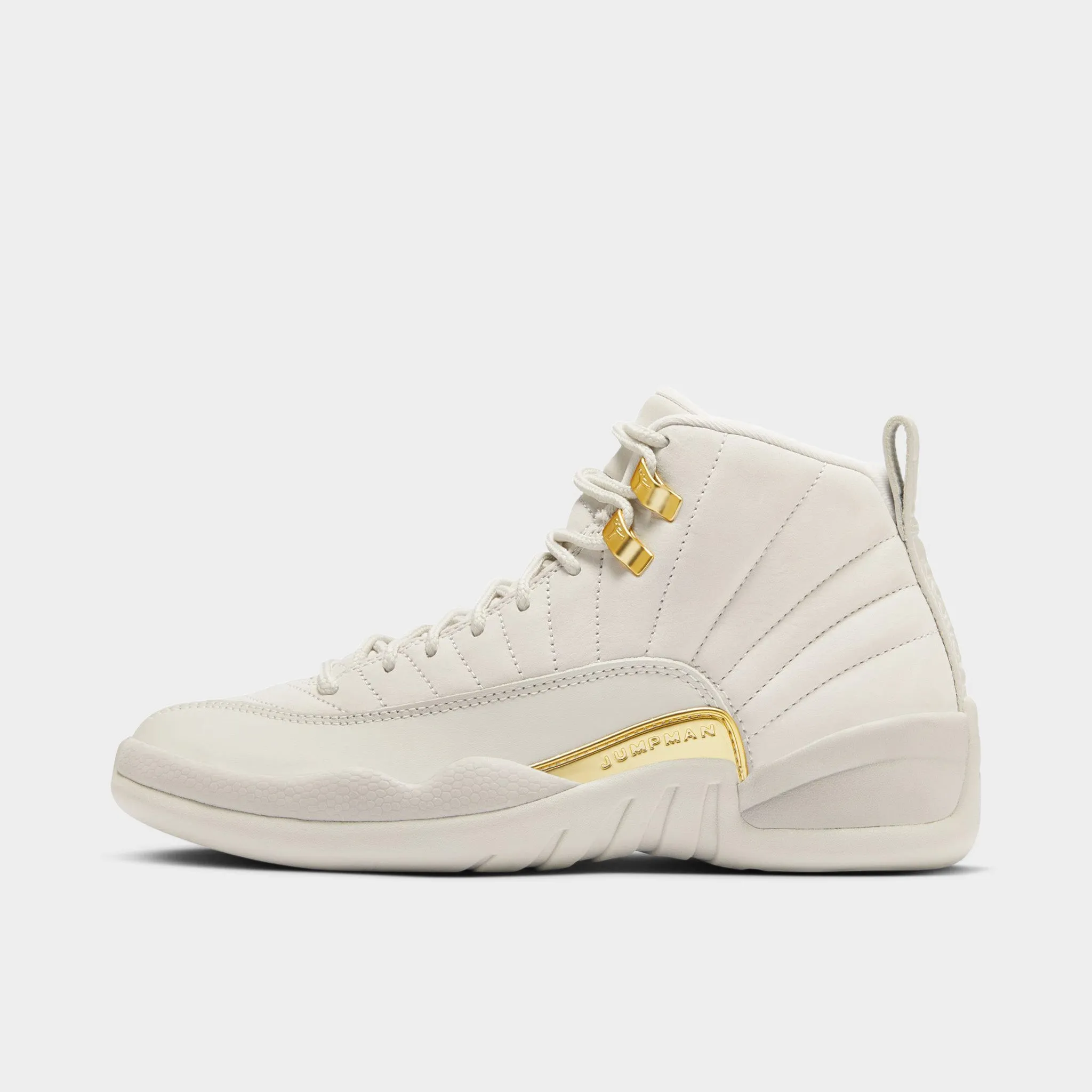 Durable Rubber Jordan Women's 12 Retro Phantom / Metallic Gold - White