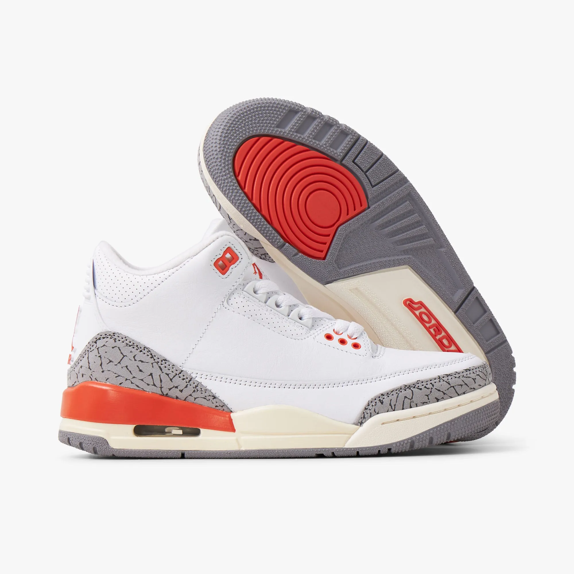 Casual Travel Jordan Women's 3 Retro White / Cosmic Clay - Sail