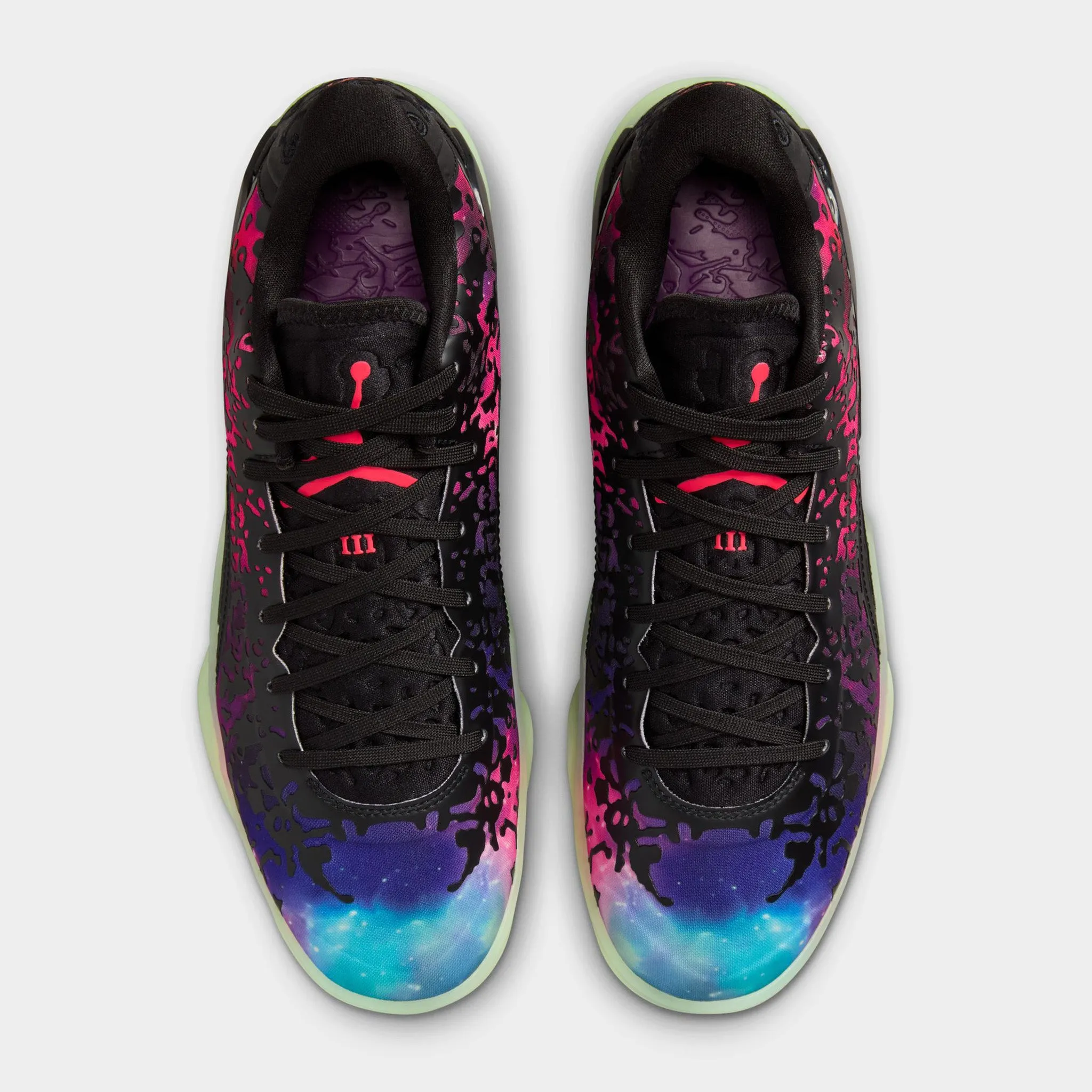 Jordan Zion 3 Black / Solar Red - Vivid Purple Lightweight foam midsole Maximum Comfort