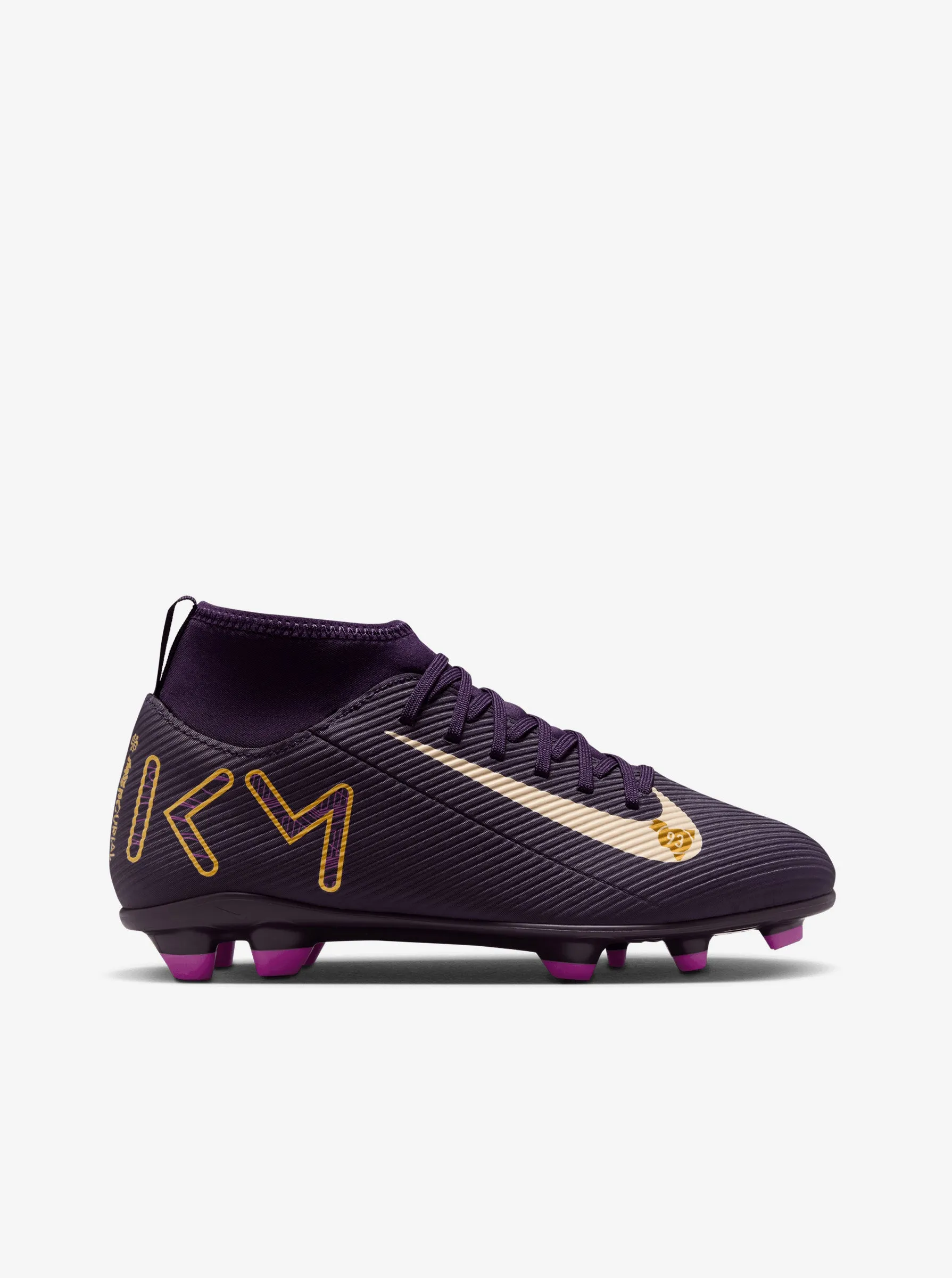 Jr. Mercurial Superfly 10 Club "Kylian Mbapp" Crisp Lines RubberOutsole