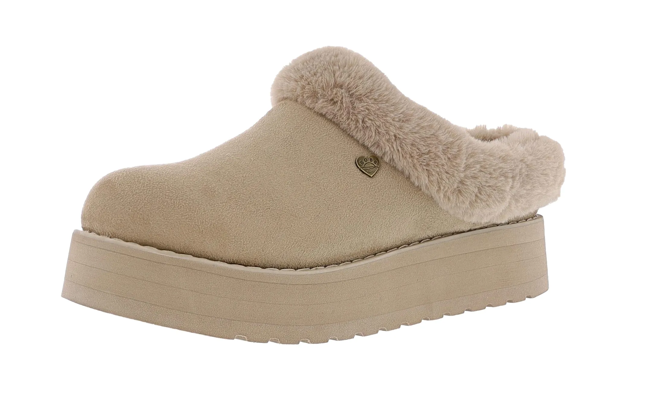 Elastic Sling Relaxing Footwear Skechers Women's Bobs Keepsakes Hi-Rise- Zen Out Platform Clog Slippers