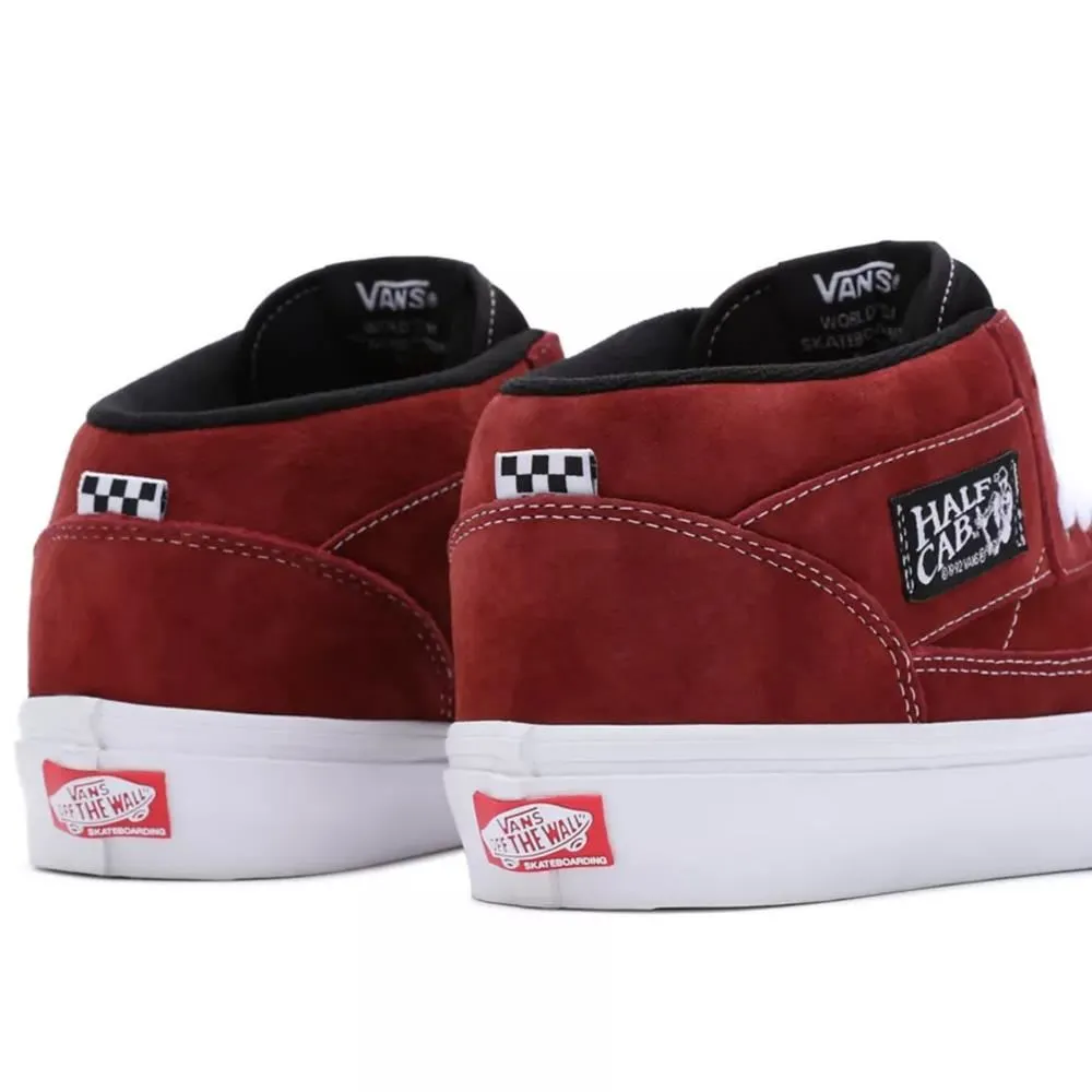 Vans Skate Half Cab '92 Pig Suede - Brick All Day Ride Everyday Comfort