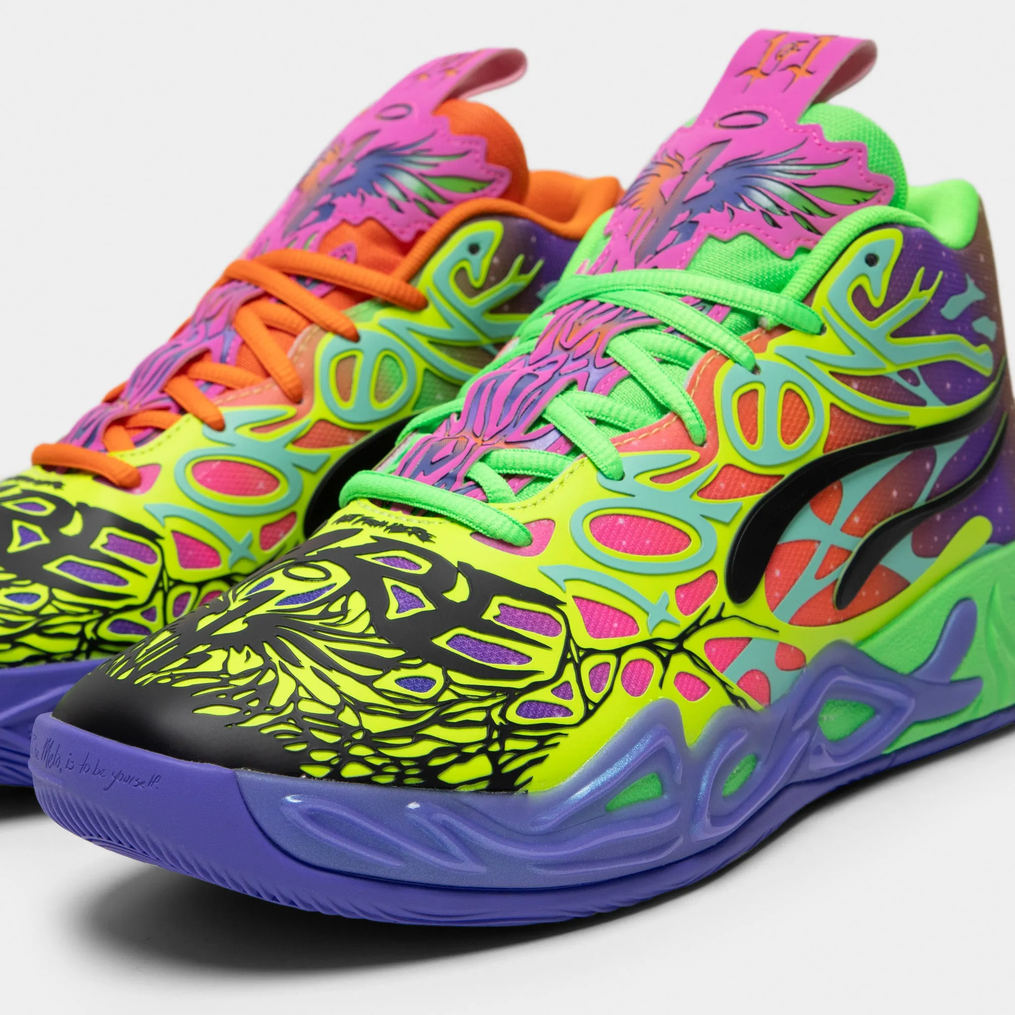 PUMA x LaMelo Ball MB.04 Be You Black / Electric Peppermint - Flouro Green Hard Floor Torque Control Bridge