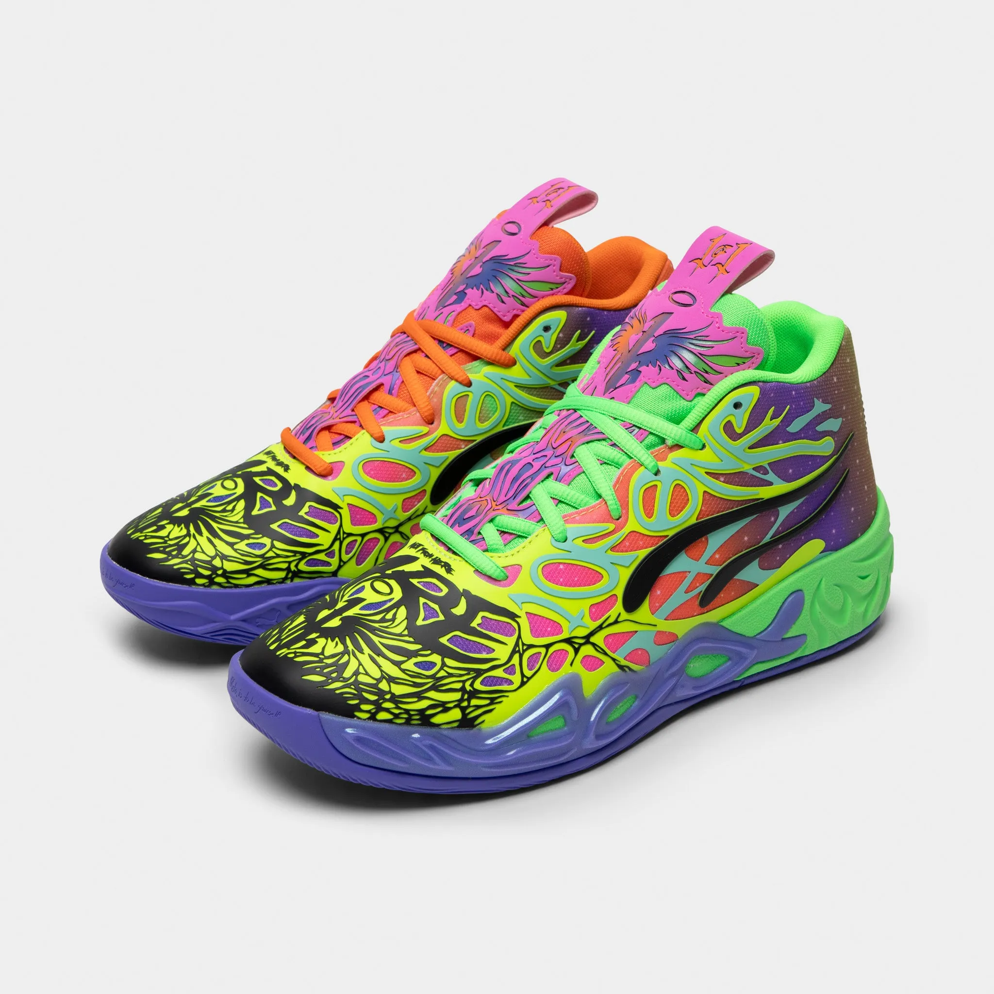 training shoes PUMA x LaMelo Ball MB.04 Be You Black / Electric Peppermint - Flouro Green