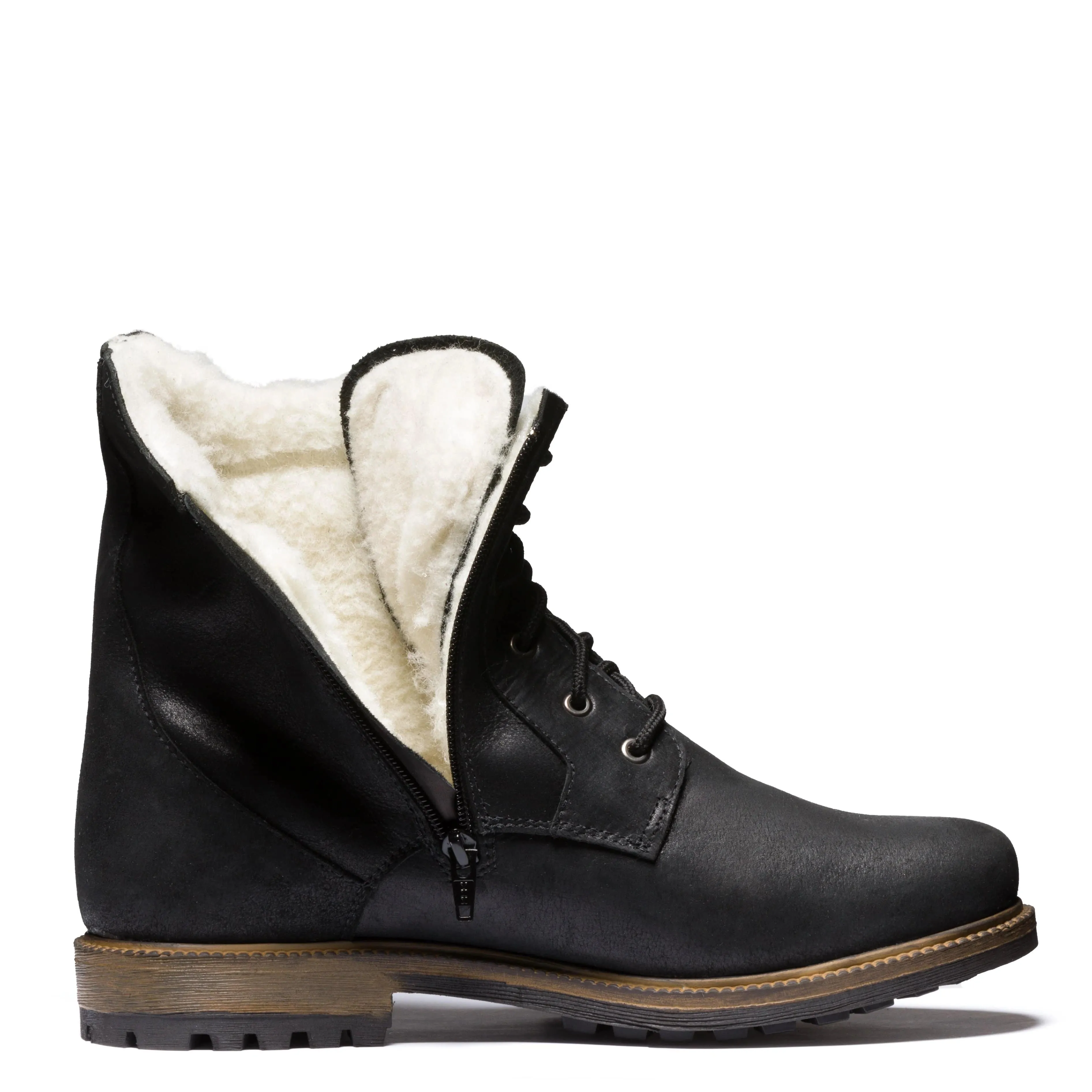 Anfibio Turin Side Zipper Wool Lined Boot - 4918 Comfort Oriented