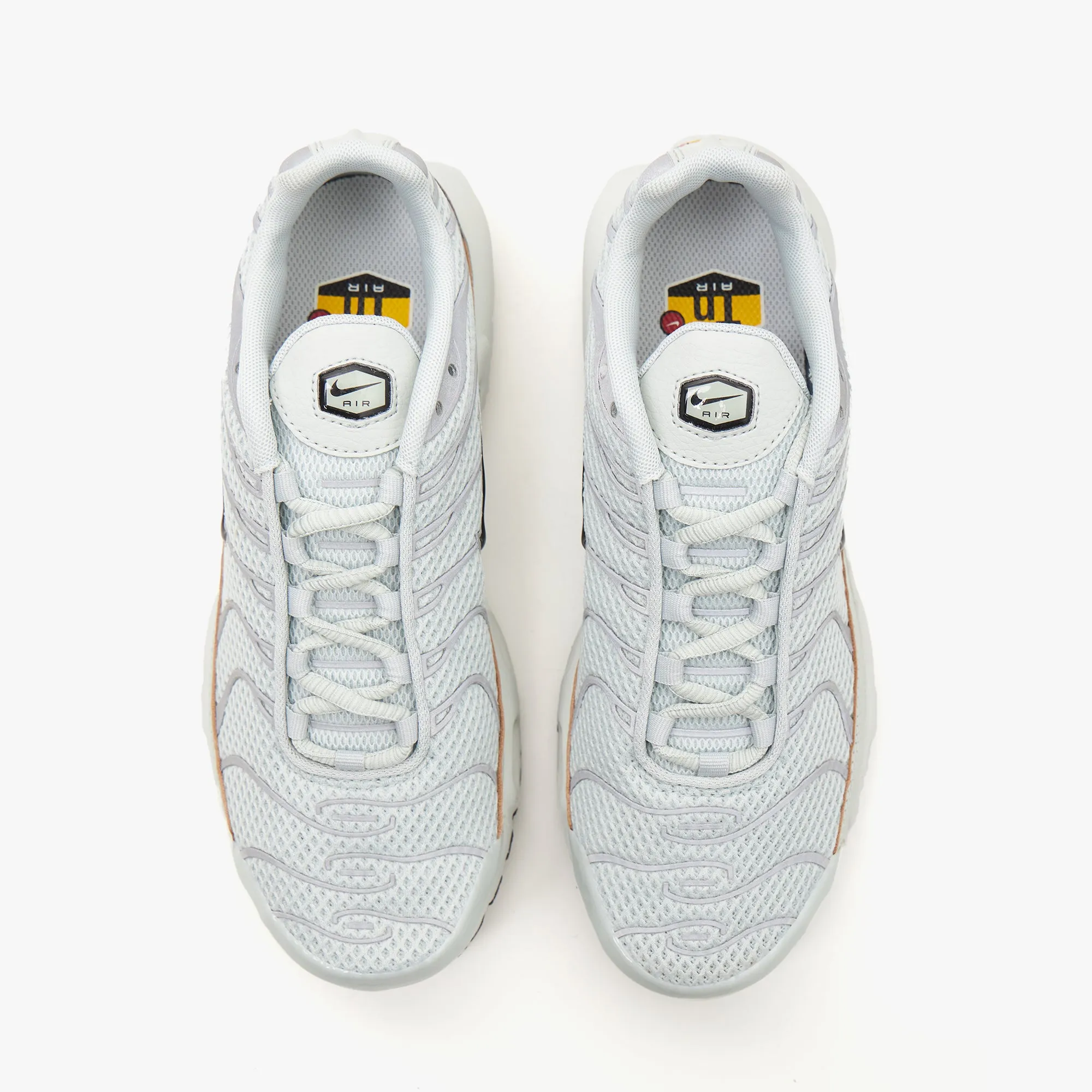 Firm Grip Mood Fit Nike Women's Air Max Plus Light Silver / Black - Chrome