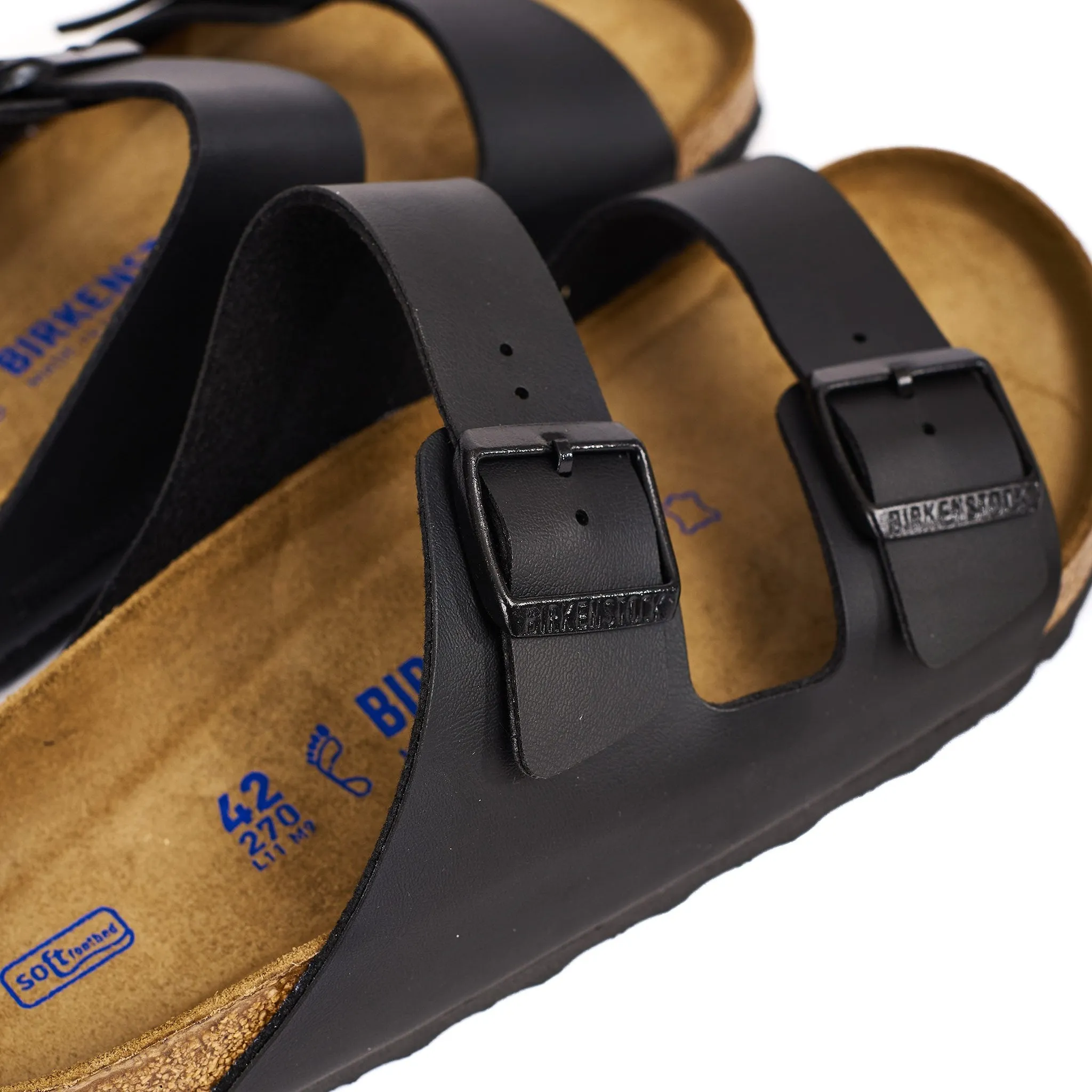 Birkenstock Arizona Black Birko-Flor Chic Design Slippers