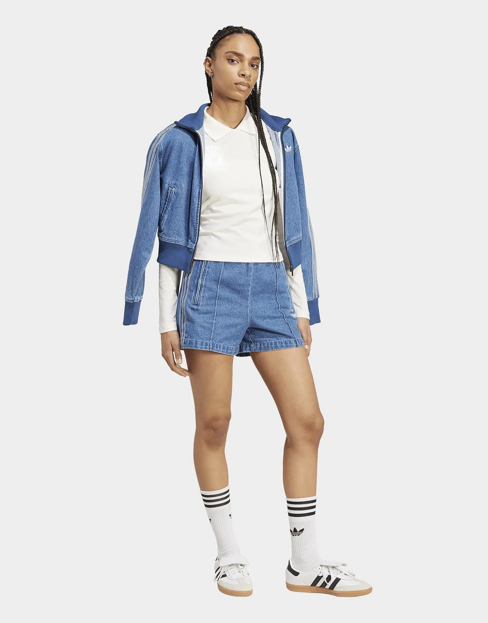 Long-Sleeve Crest Top Easy Lifestyle Plain Step
