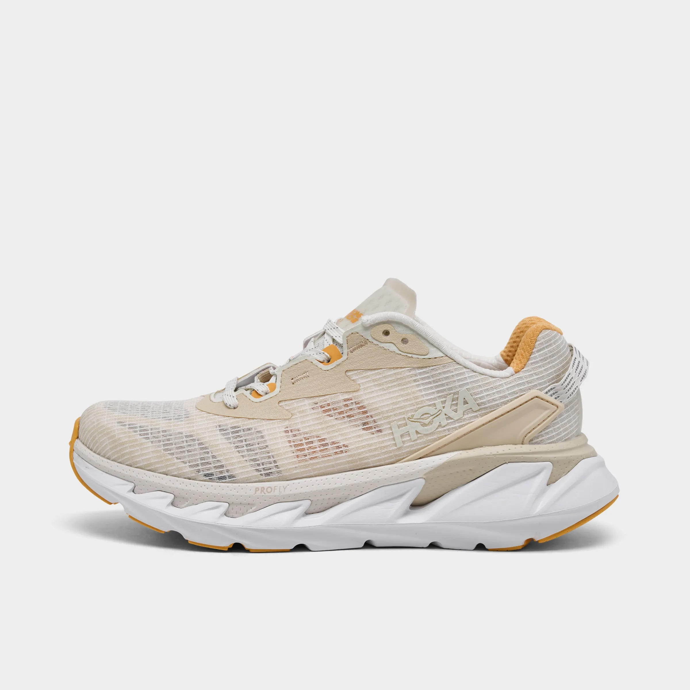 standard - width running gear triple - density sole shoes Hoka Elevon 2 TS Beige / White