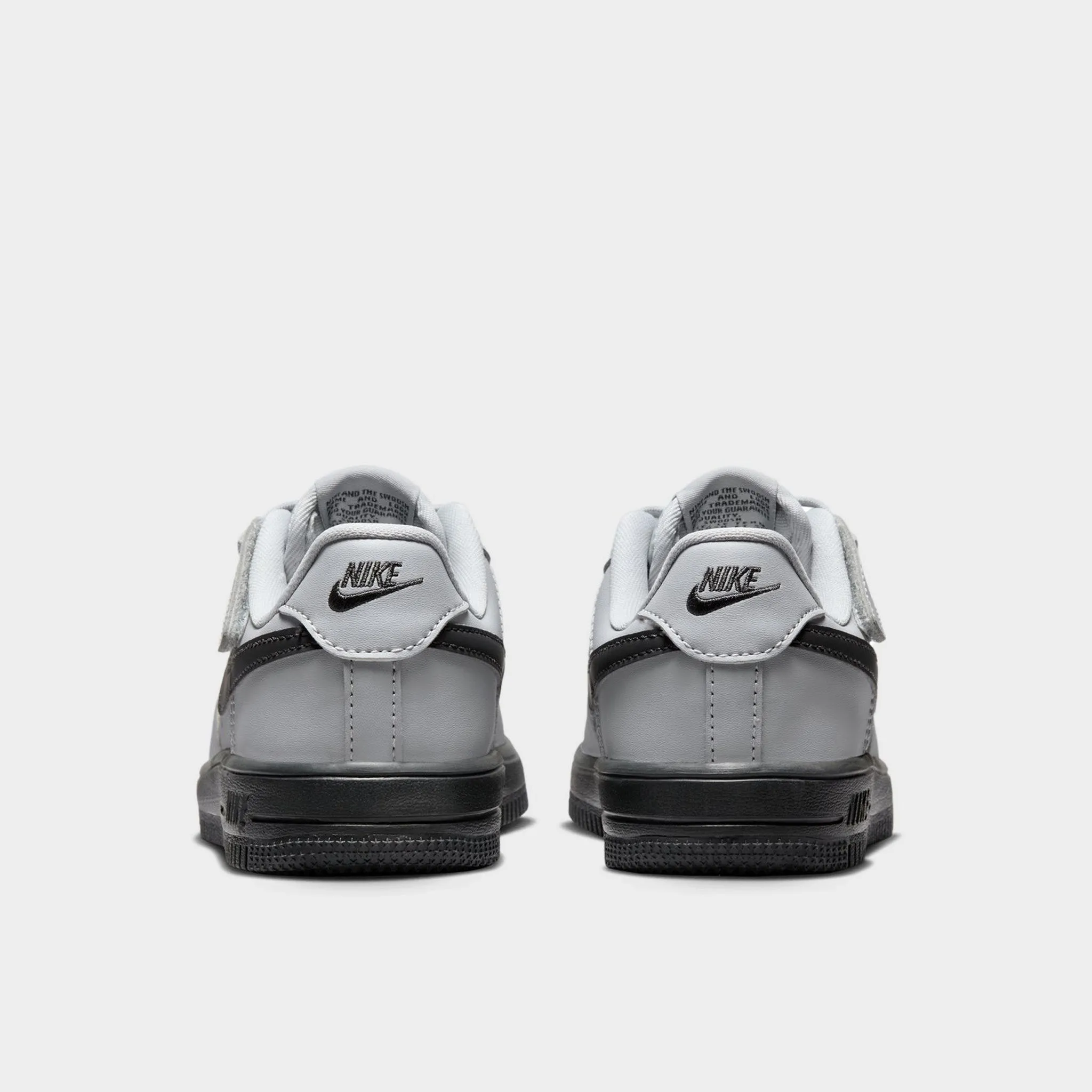 Stretchable Material Fast Dash Nike Air Force 1 Low Easyon PS Wolf Grey / Dark Smoke Grey