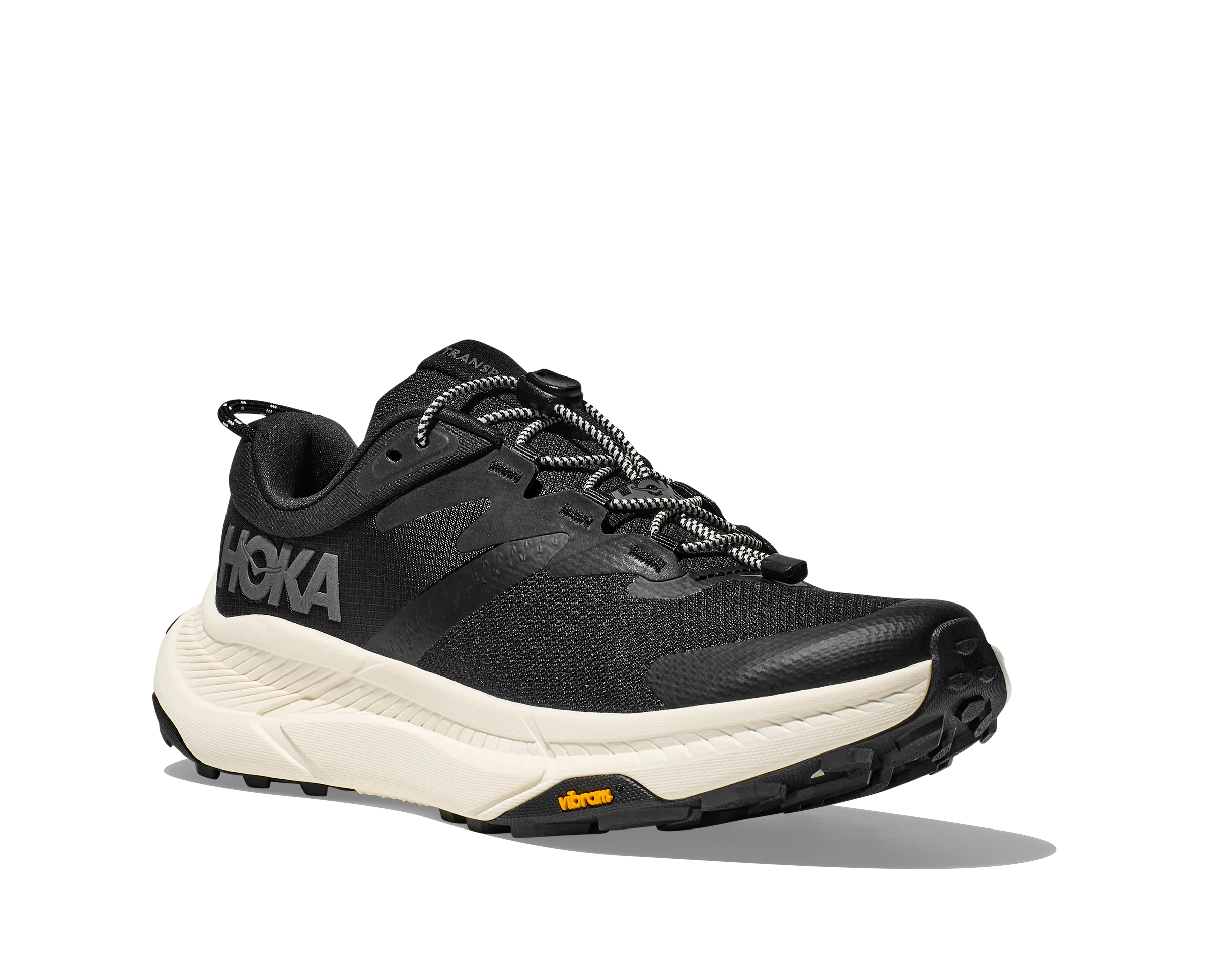 Trail Conditions Rock Climber HOKA TRANSPORT BLACK/WHITE WOMEN'S WIDE