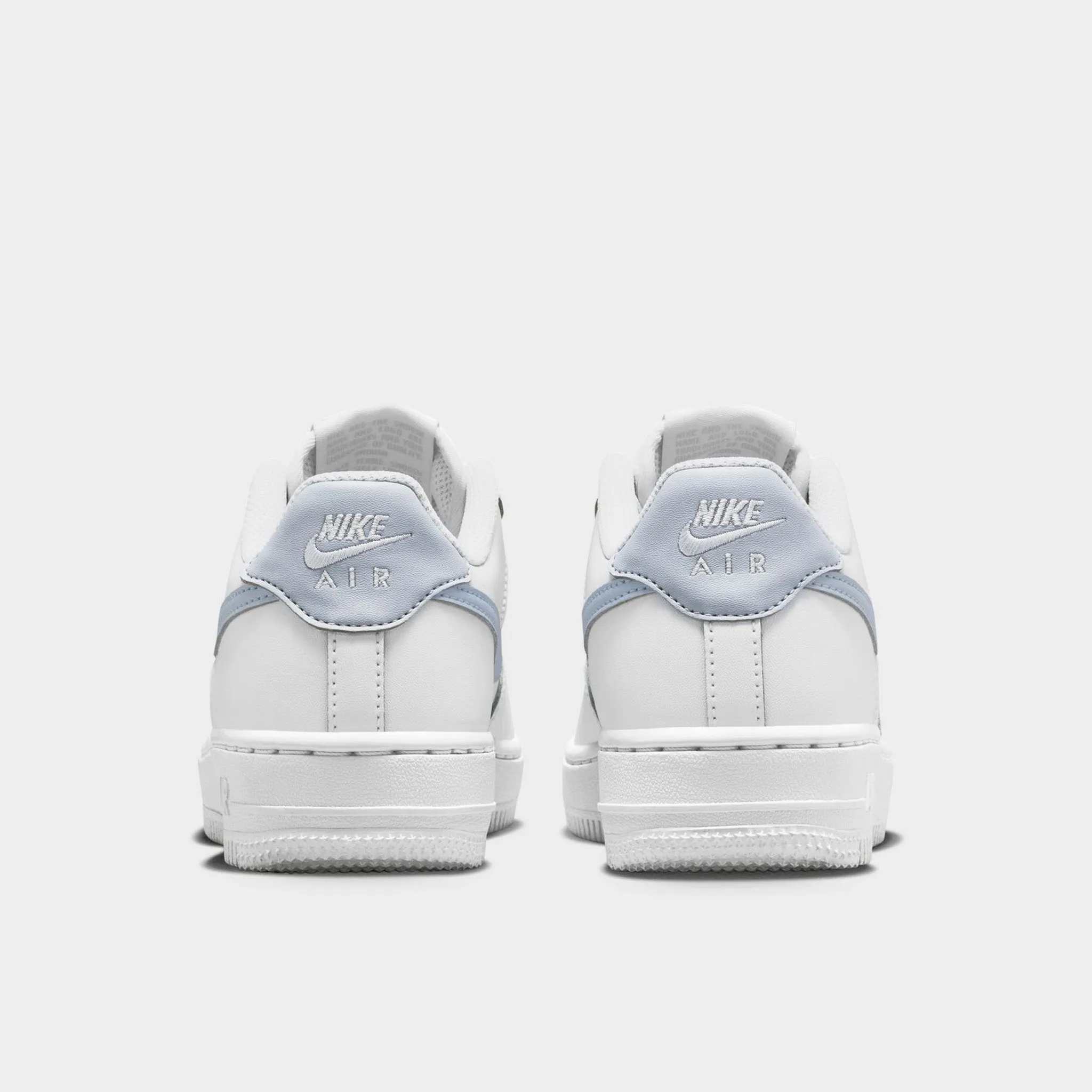Sock Like Liner Fit Breathable fabric Nike Air Force 1 GS White / Ghost