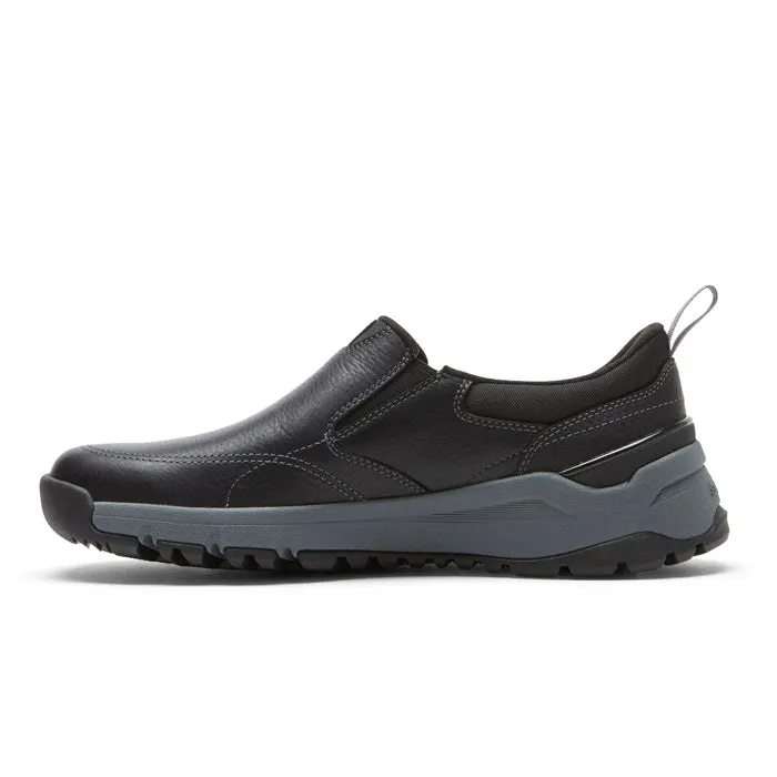 Mountain Lane Comfortable Leather Shoes Mens Dunham Glastonbury Slip-On in Black