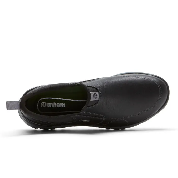 Mens Dunham Glastonbury Slip-On in Black Street Glide Hill Walk