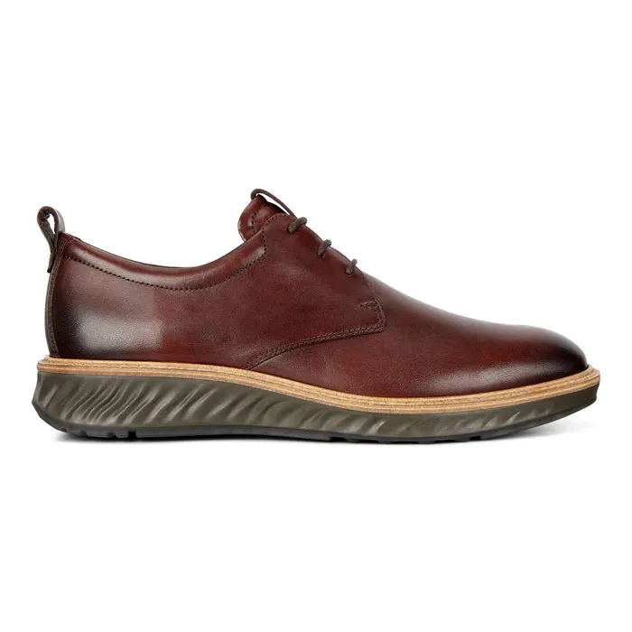 Polished Look Active Worker Balanced Structure Urban Executive Mens Ecco Hybrid Plain Toe Cognac