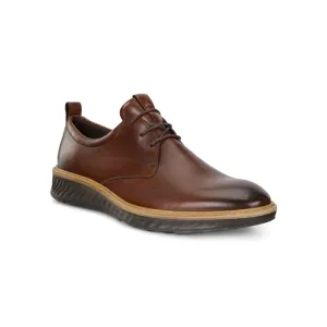 Mens Ecco Hybrid Plain Toe Cognac Structured Upper Design Lover Step Comfort