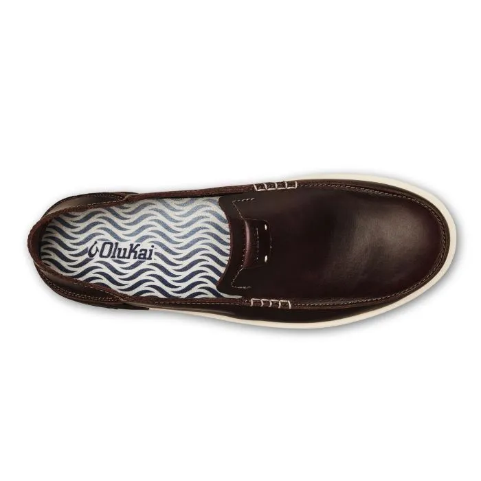 Mens Olukai Kakaha in Dark Java/Dark Java Round Toe