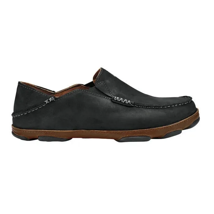 Mens Olukai Moloa in Black Toffee Breathable mesh Walk Proud