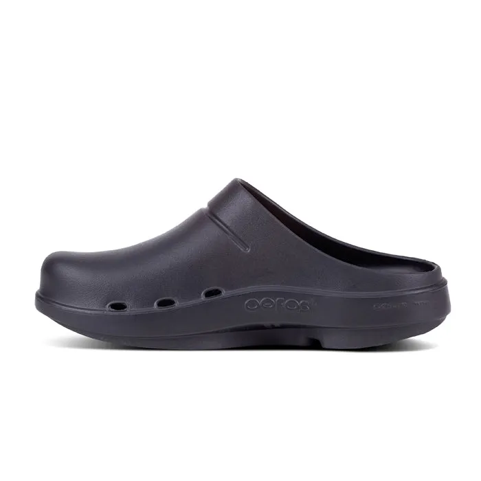 Light Fit Mens Oofos OOCloog Black Matte in Black