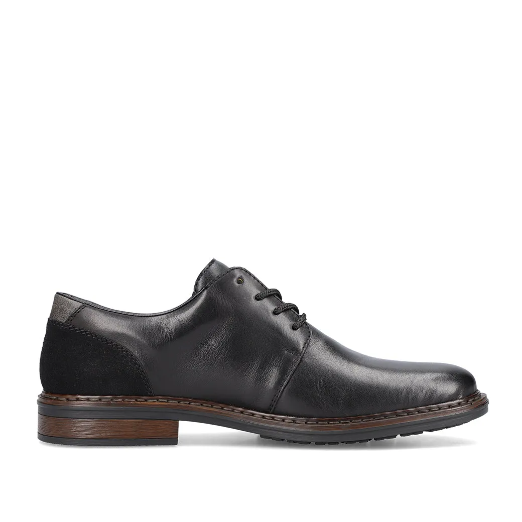 Mens Rieker Dustin 01 in Nero/Schwarz/Smoke Footwear Look Soft Construction