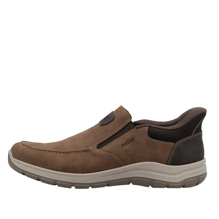 Practical Comfort Shoes Light Weight Mens Rieker Todd 55 in Brown/Moro/Braun