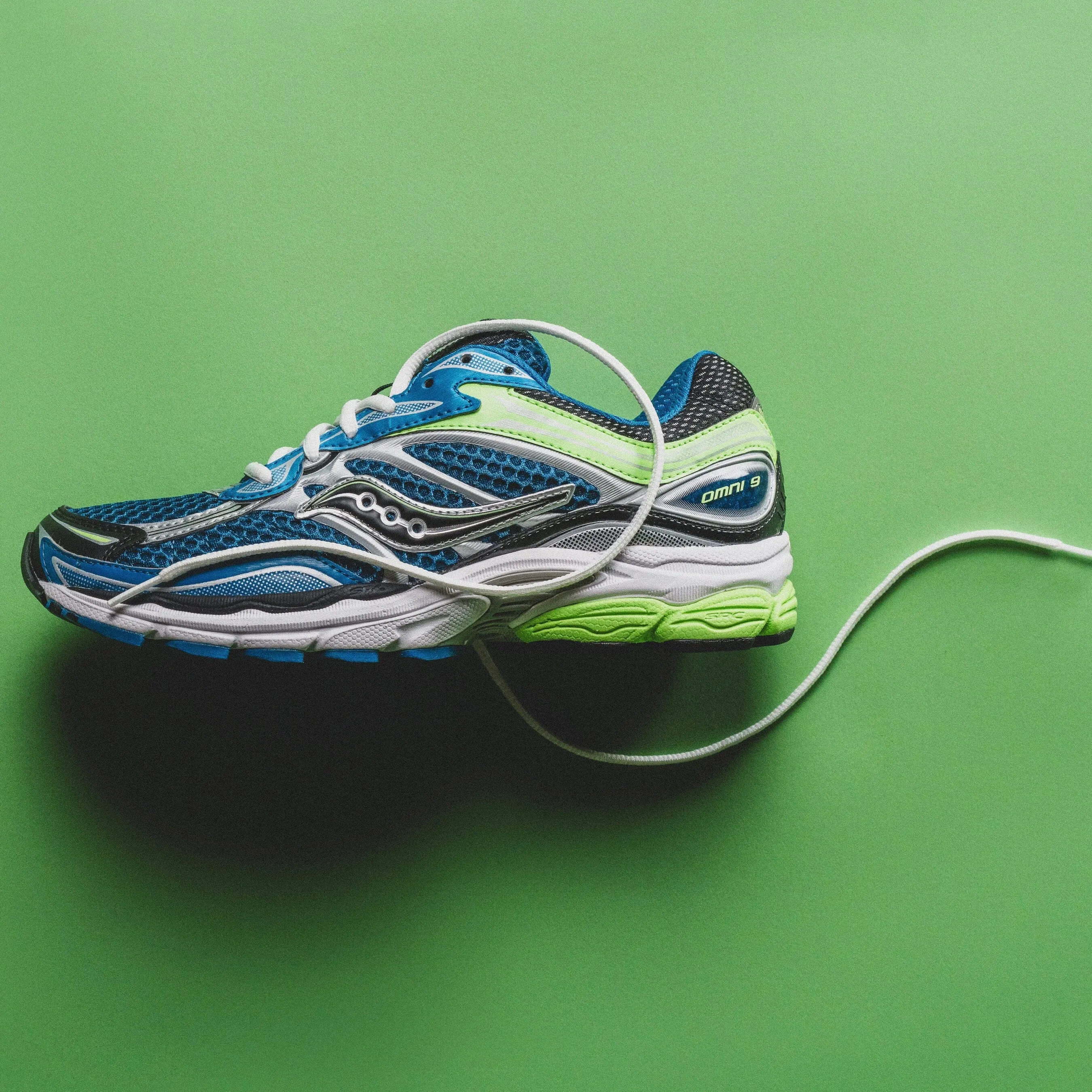 Sporty Fit Street Touch MENS Saucony | Progrid Omni 9 (Blue/Lime)