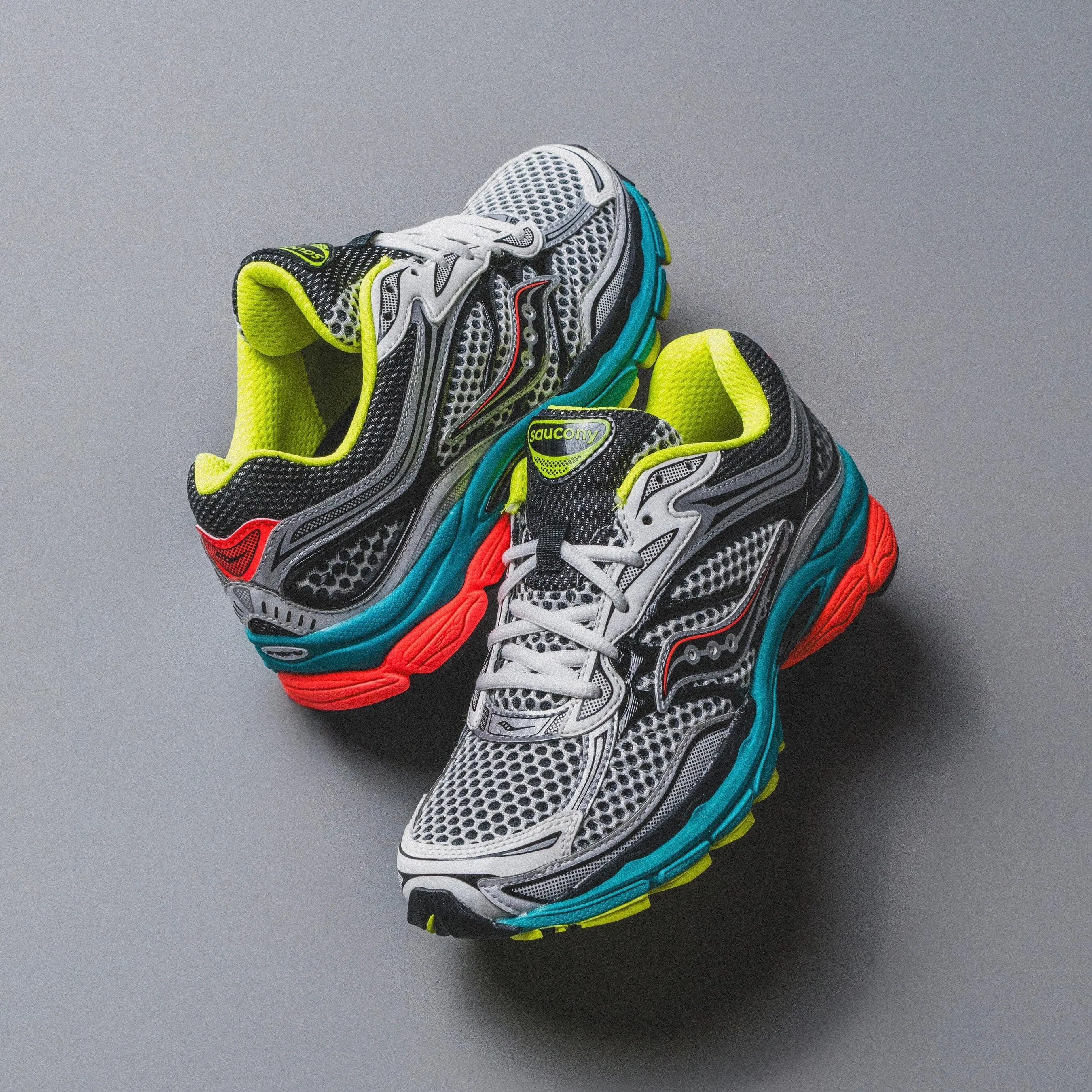 MENS Saucony | Progrid Omni 9 (Silver/Mutant) High   Quality