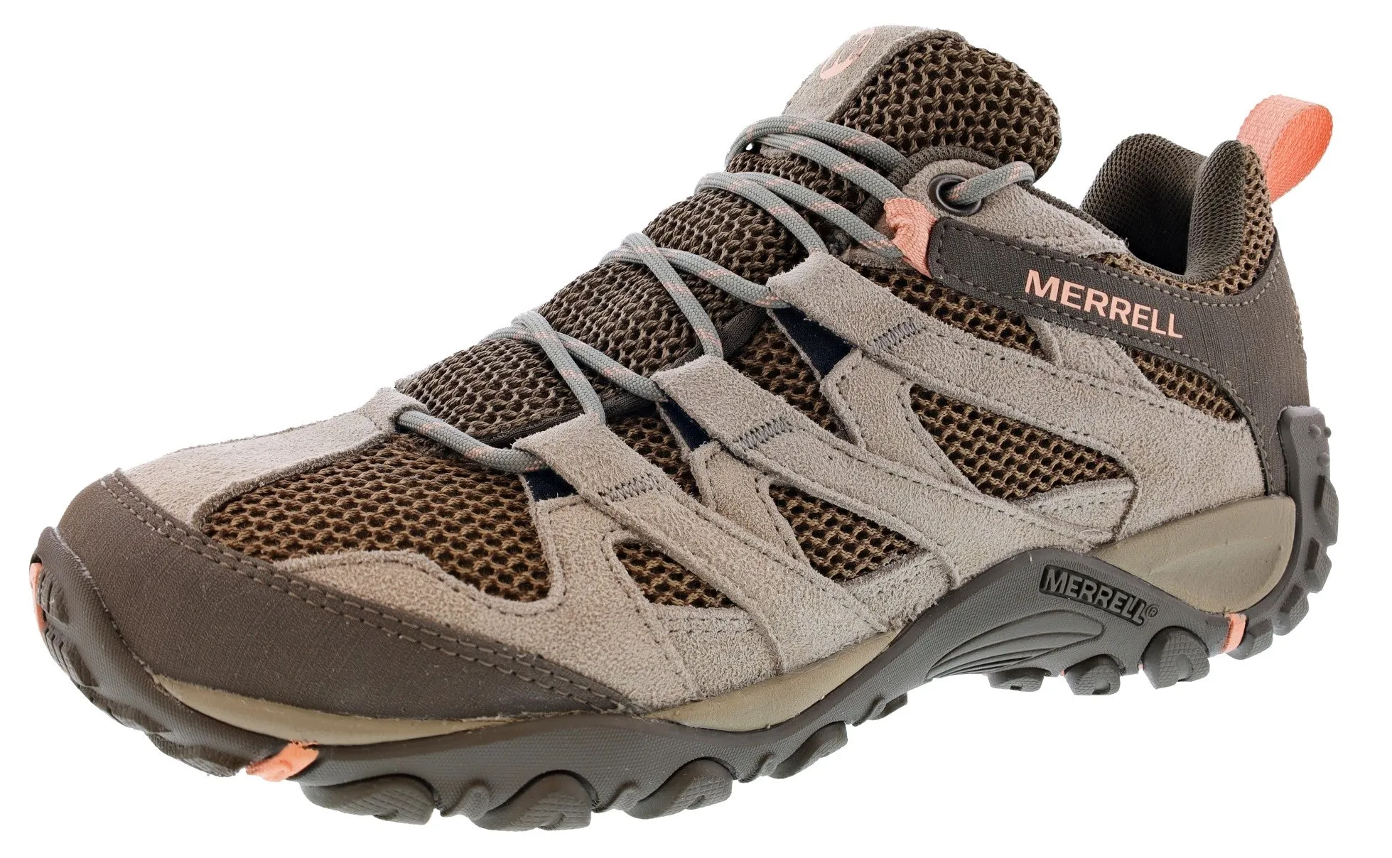 Merrell  Alverstone Suede Upper Hiking Trail Running Shoes Women's Strong Build Trail Ready Comfort