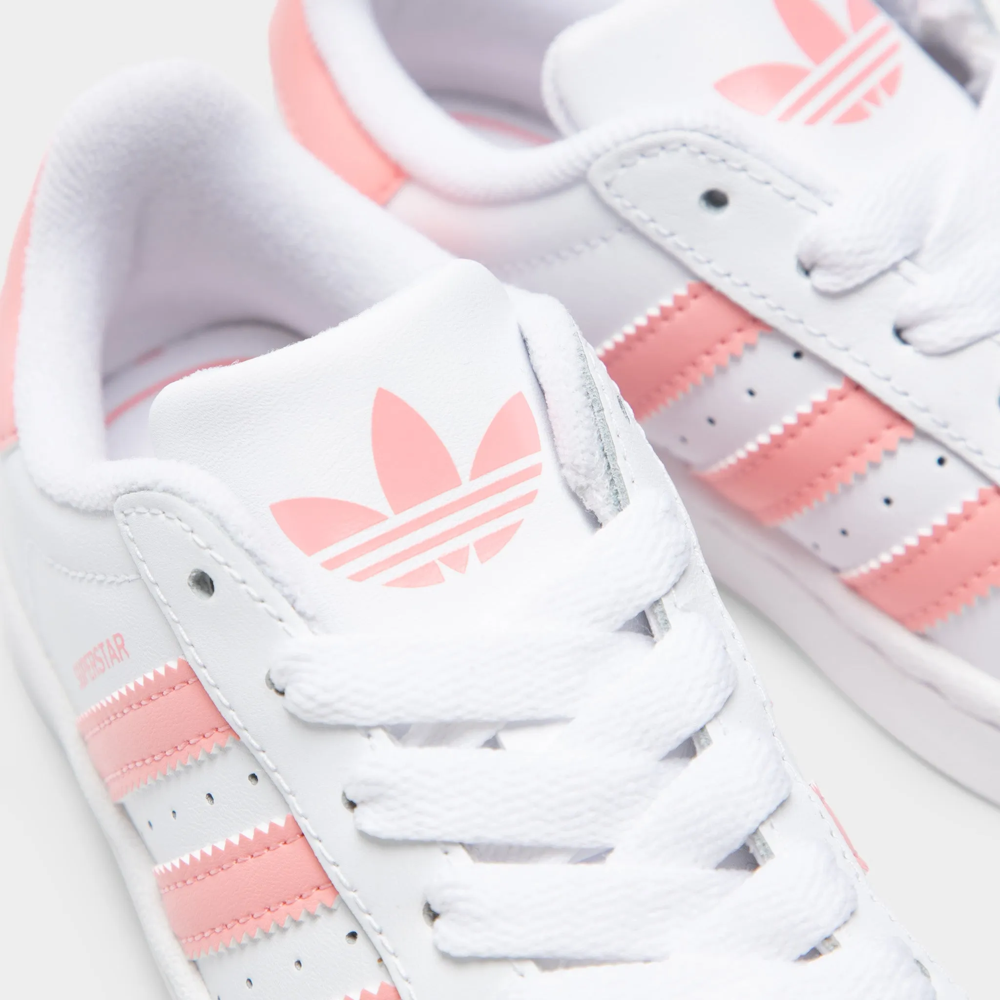 Low Profile Midsole adidas Children's Superstar II White / Semi Pink Spark