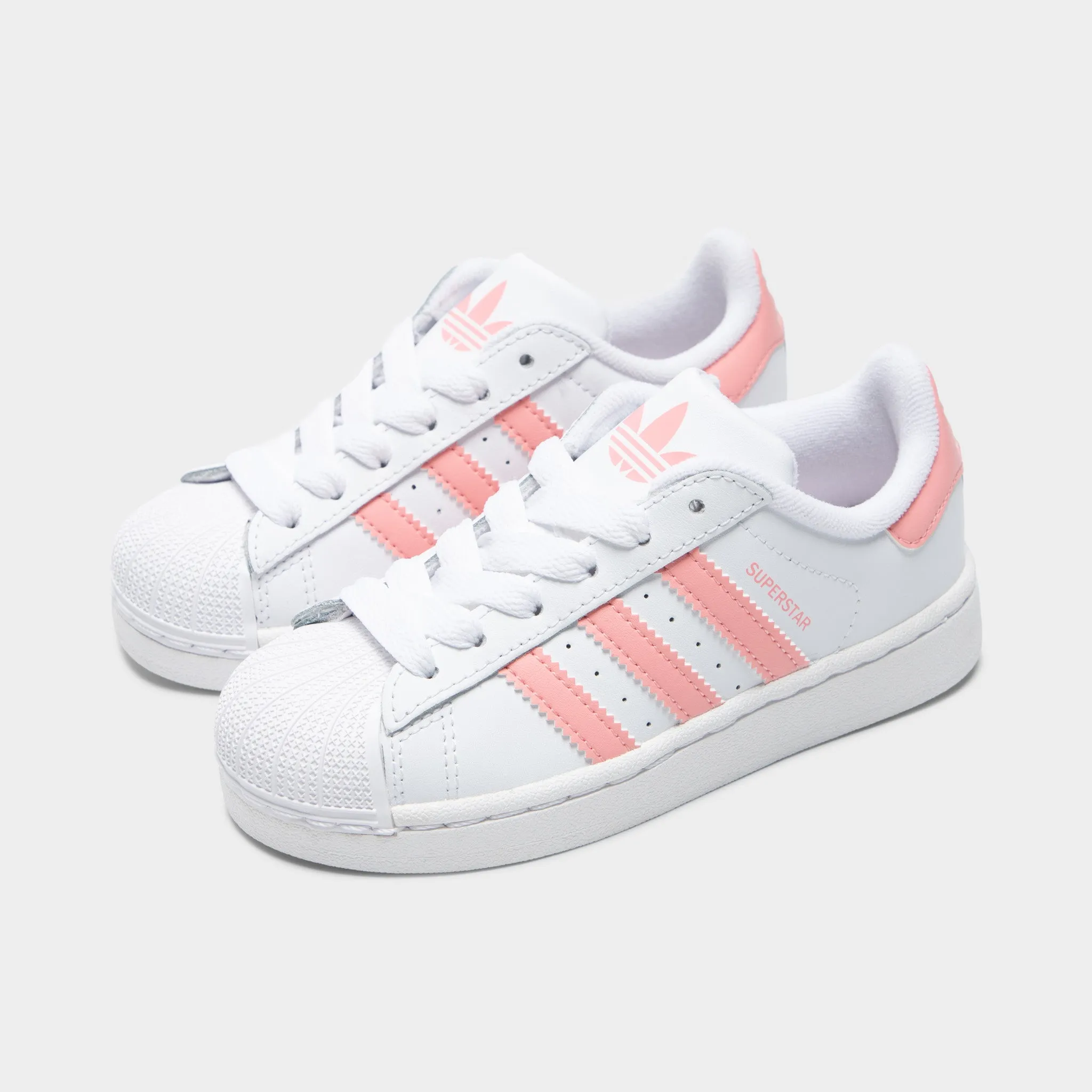adidas Children's Superstar II White / Semi Pink Spark Air Max Cushion