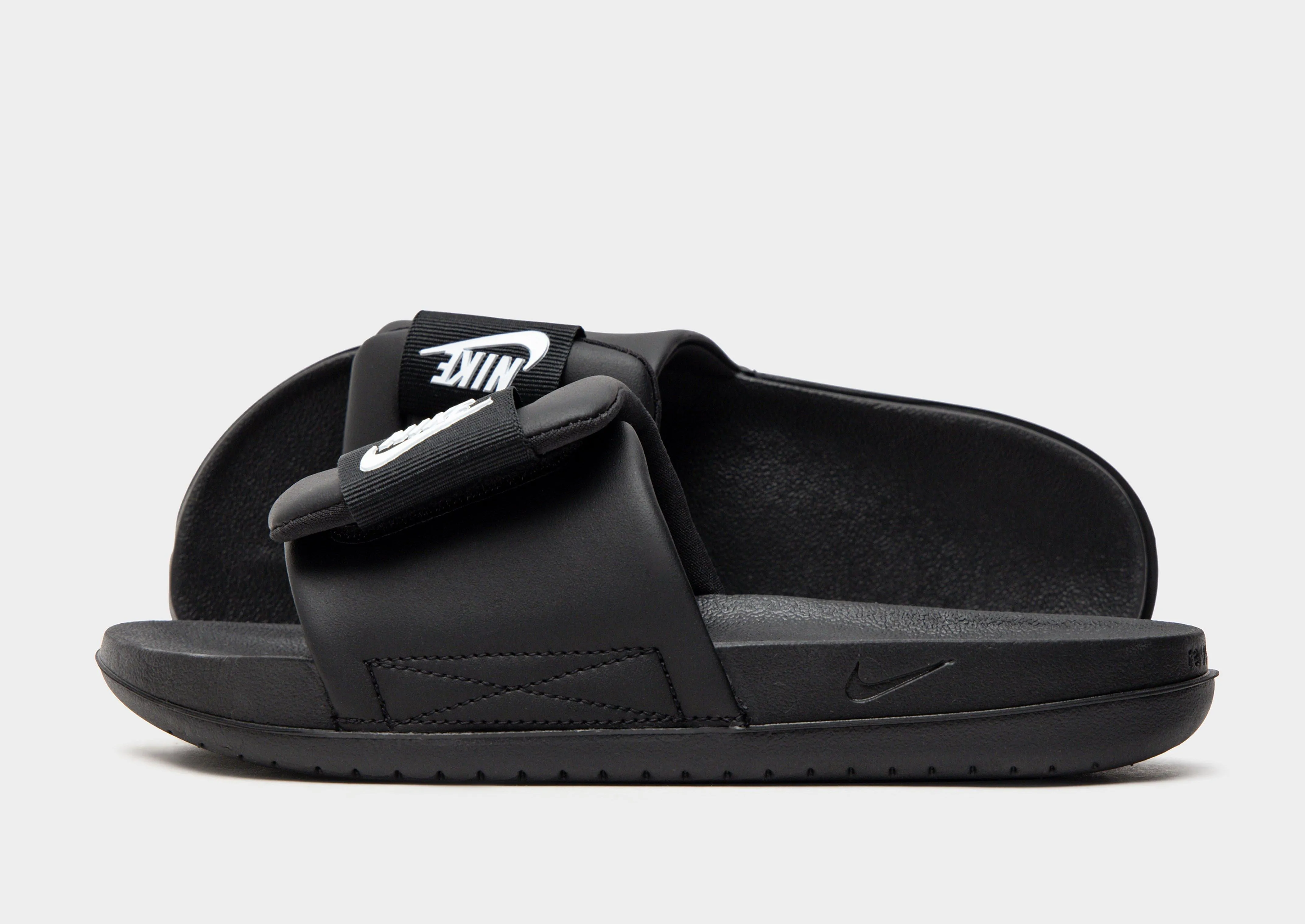 Leather Offcourt Adjust Slides Women's