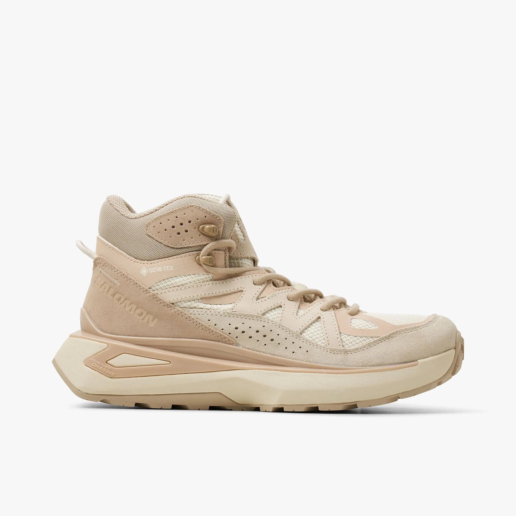 Silent Walk Salomon Advanced Odyssey ELMT Mid GORE-TEX Vanilla Ice / Almond Milk - Feather Grey