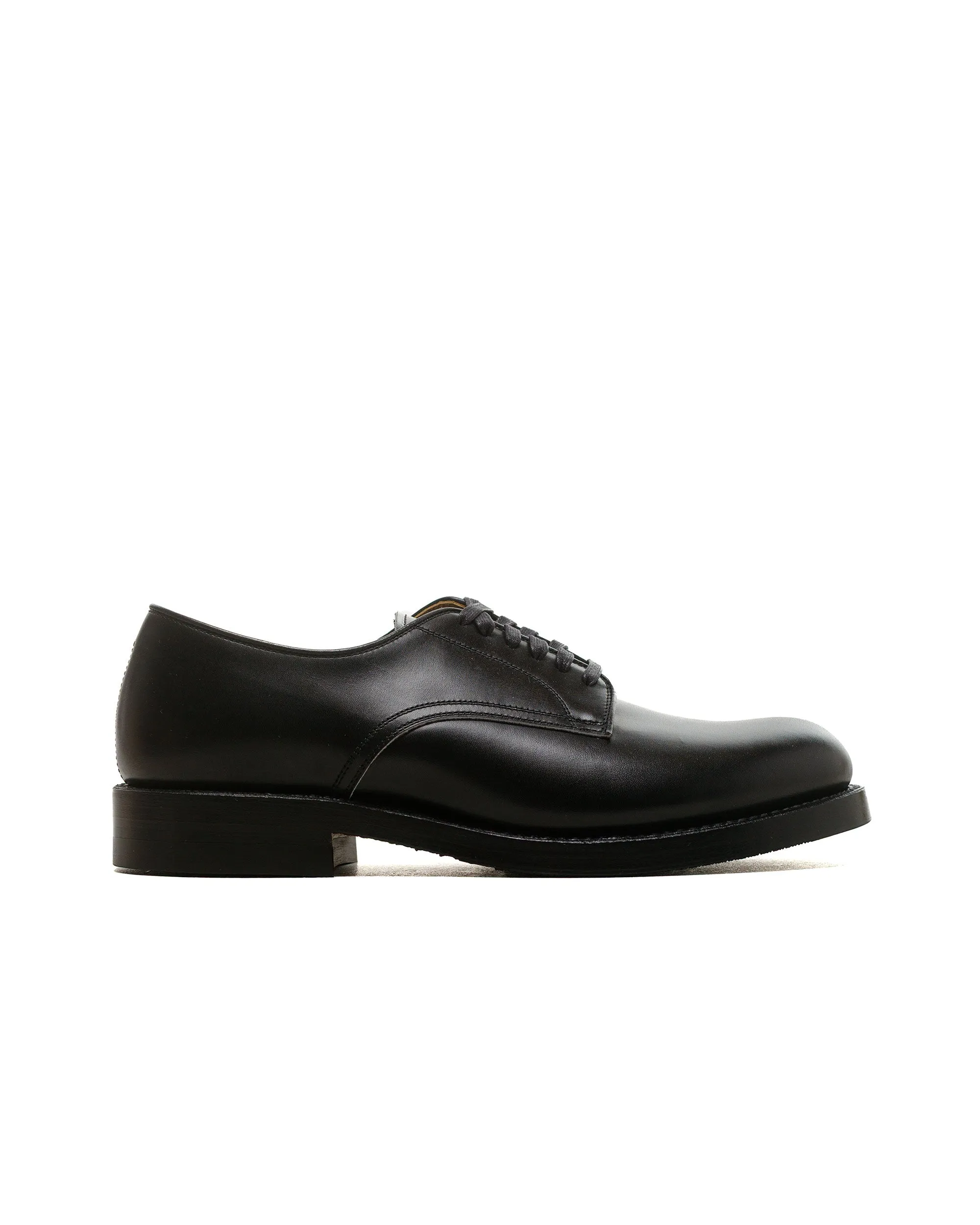 John Lofgren Bootmaker USN Low Quarter Shoes French Calfskin Black Shock-absorbent cushioning