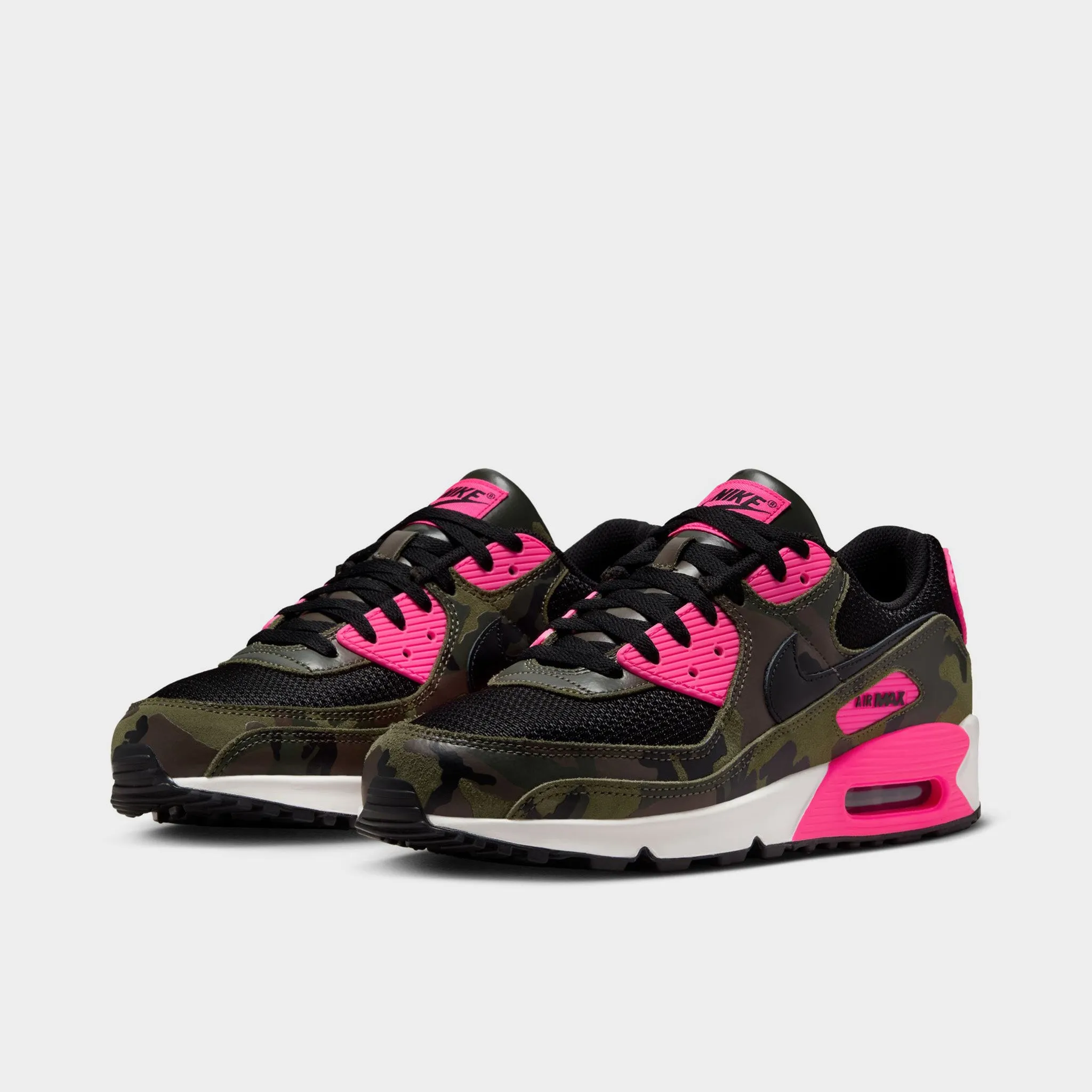 value - brand shoes Comfort foam Nike Air Max 90 Premium Sequoia / Black - Hyper Pink