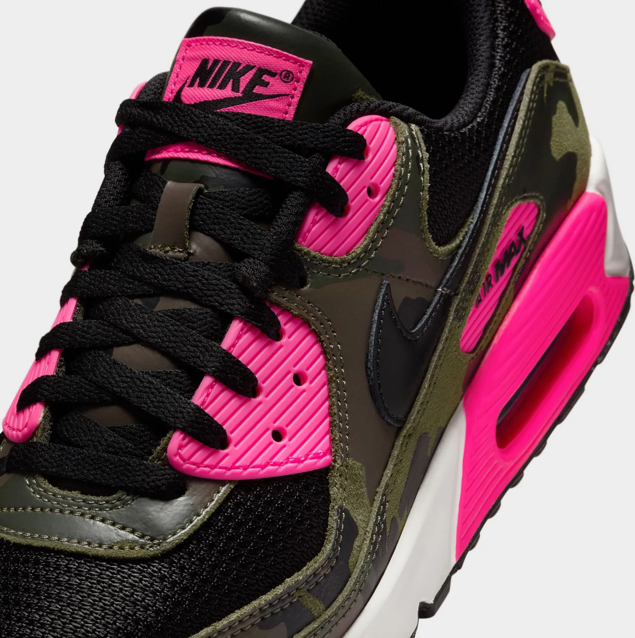 Comfortable Step Nike Air Max 90 Premium Sequoia / Black - Hyper Pink