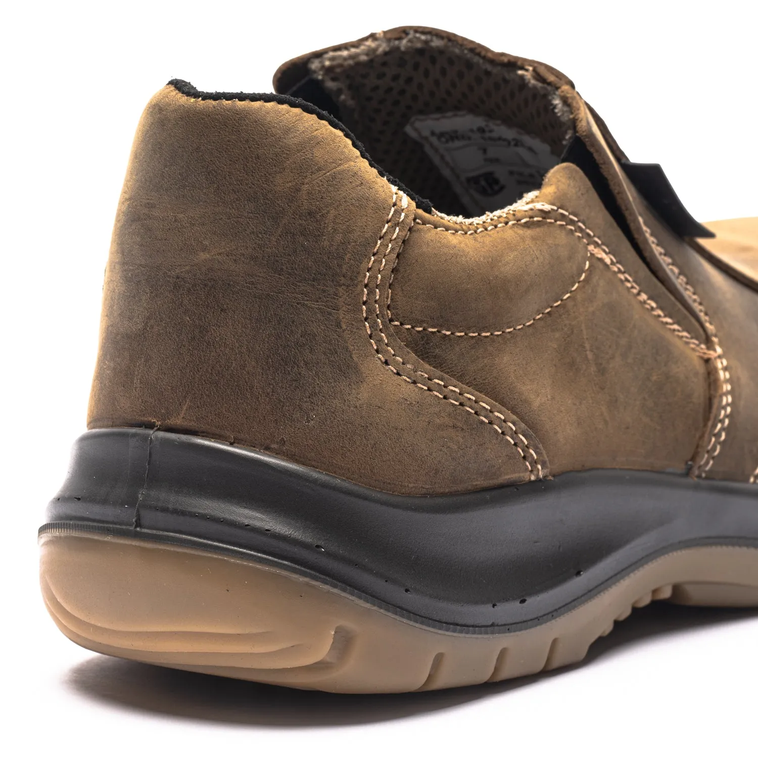 Supportive Padding Bloom Mood Glide Men's Composite Toe Slip On Oxford Safety Shoes 463