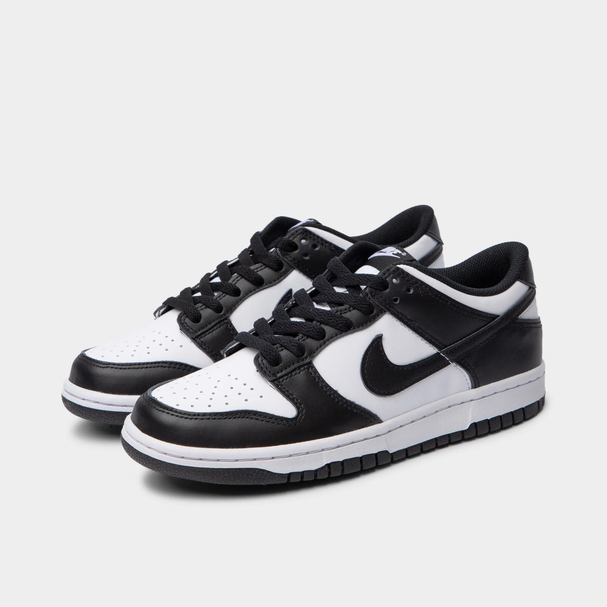 Durable Gear Strong Stitching Nike Dunk Low GS White / Black - White