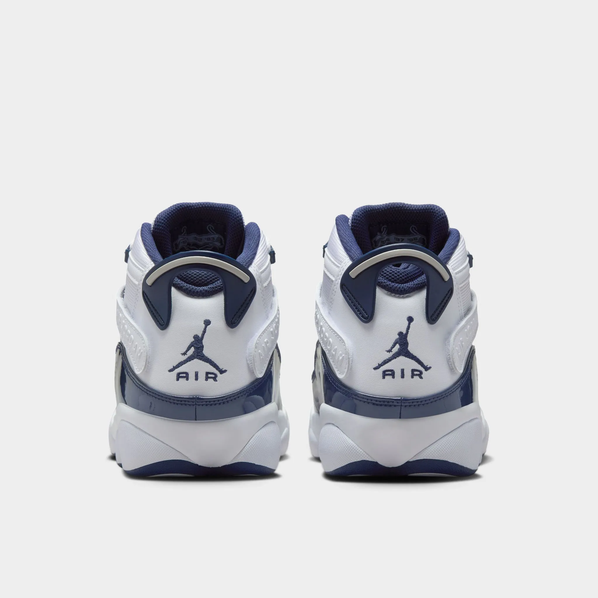 Bold Look Jordan 6 Rings White / Midnight Navy - Neutral Grey