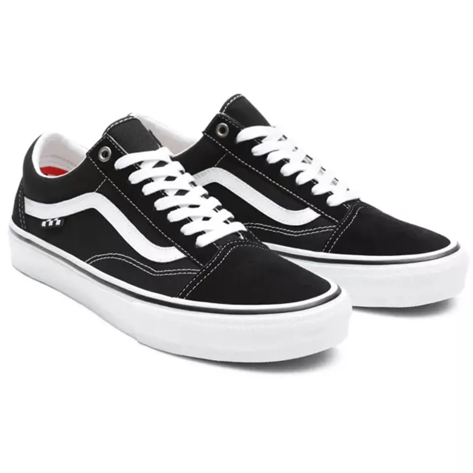 Anti Slip Outsole Vans Skate Old Skool Pro - Black/White