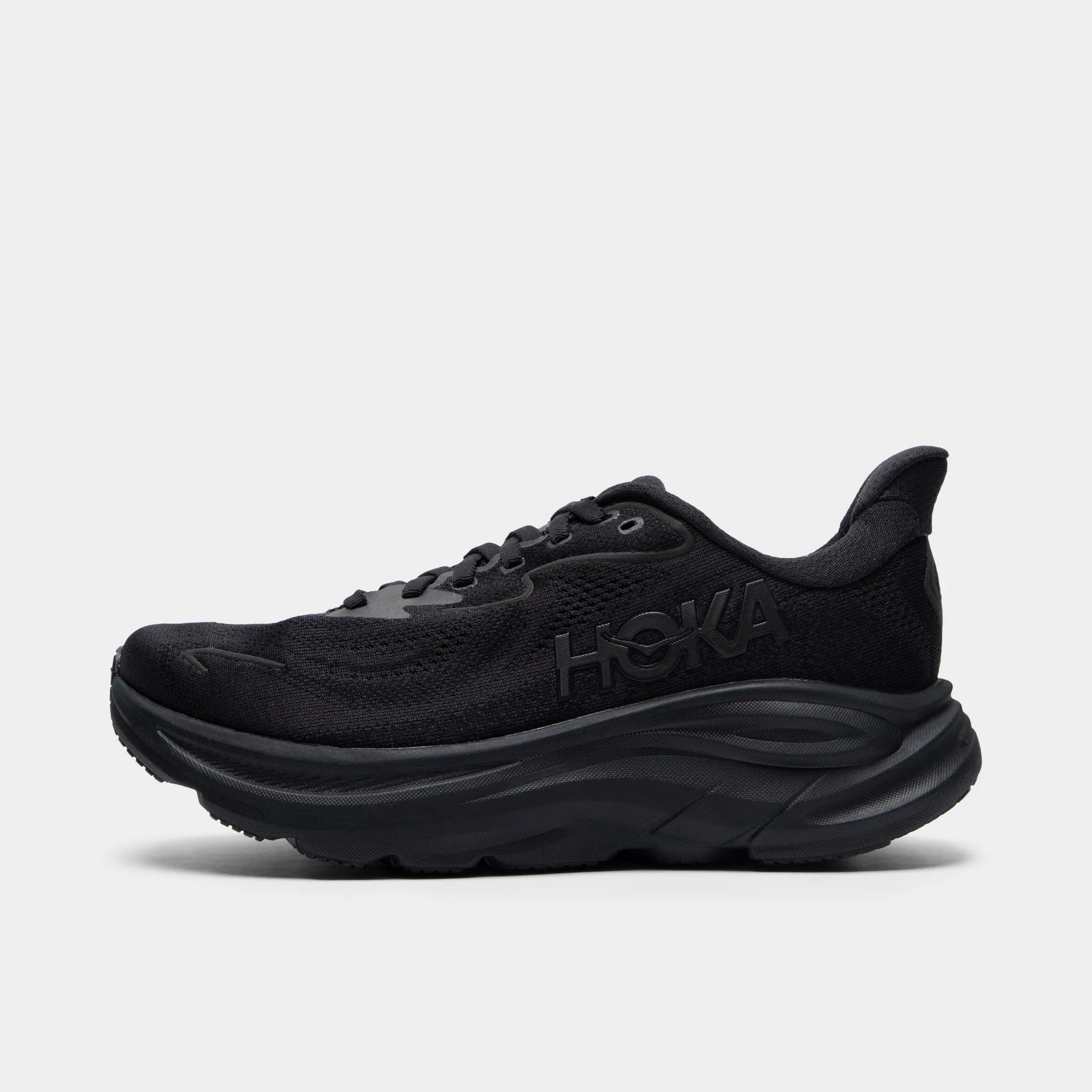 lace - up footwear barefoot - style running shoes Hoka Women's Clifton 10 Black / Black