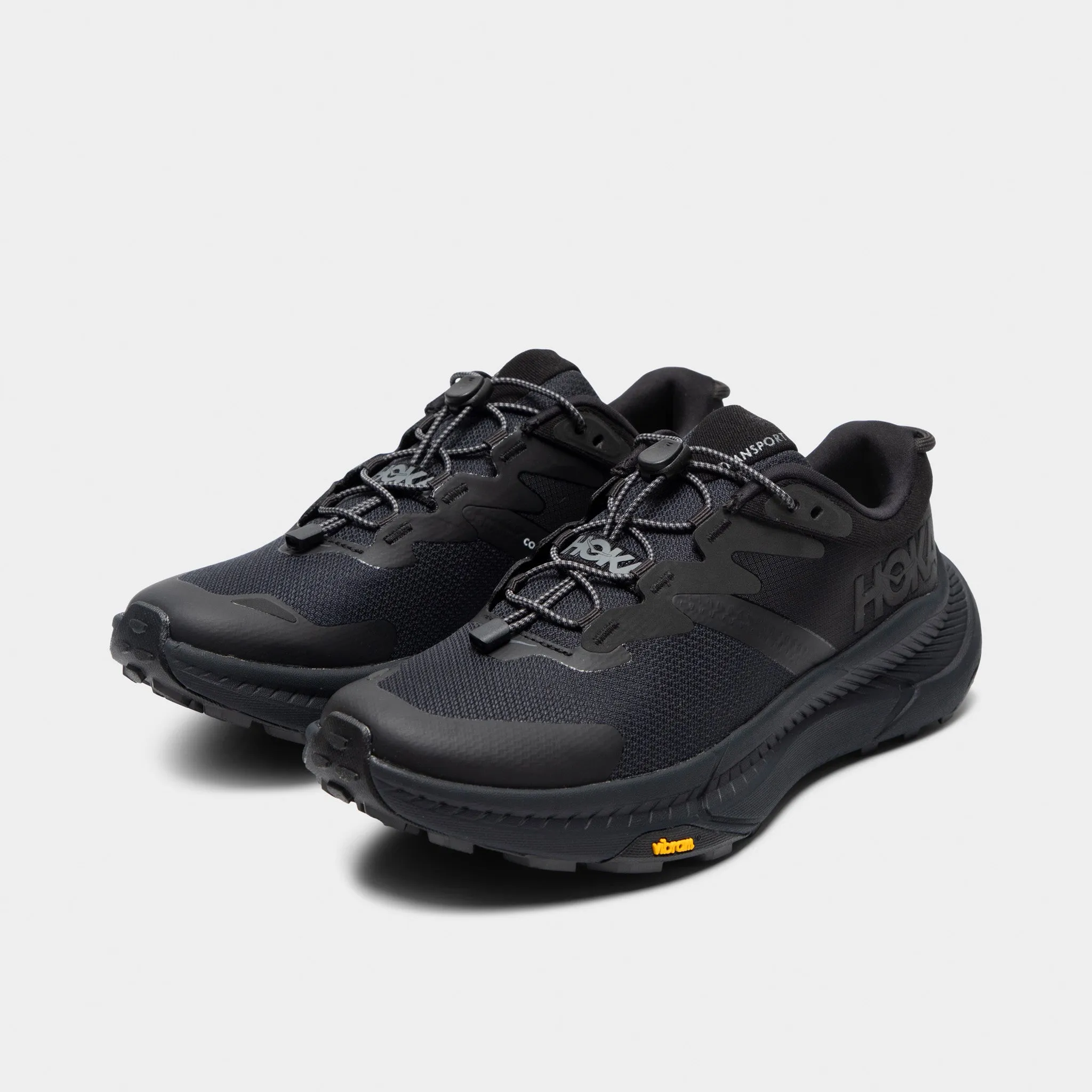 lace - up closure Hoka Women's Transport Black / Black
