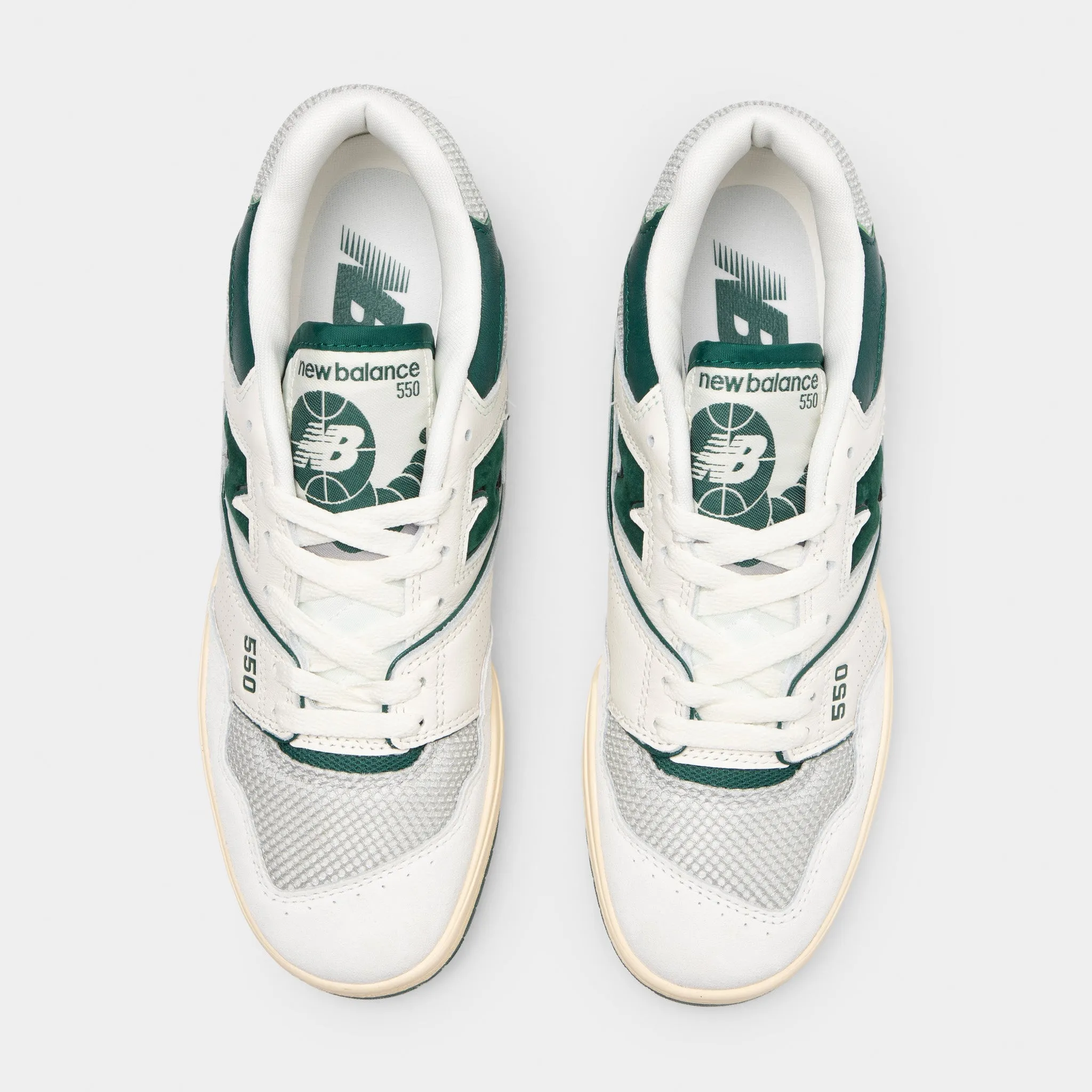 New Balance 550 Sea Salt / Marsh Green Fast Transition