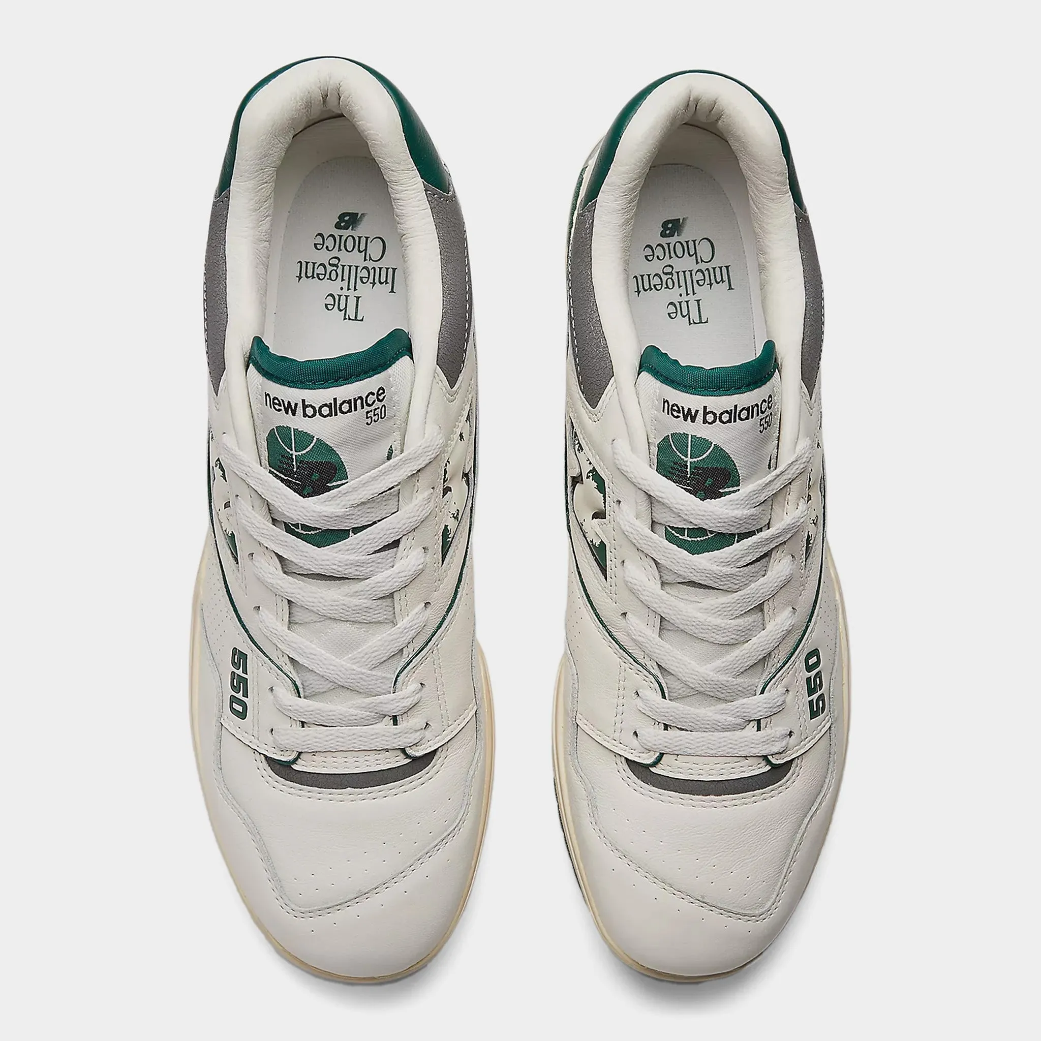 New Balance 550 Sea Salt / Marsh Green Structural Podular Tread